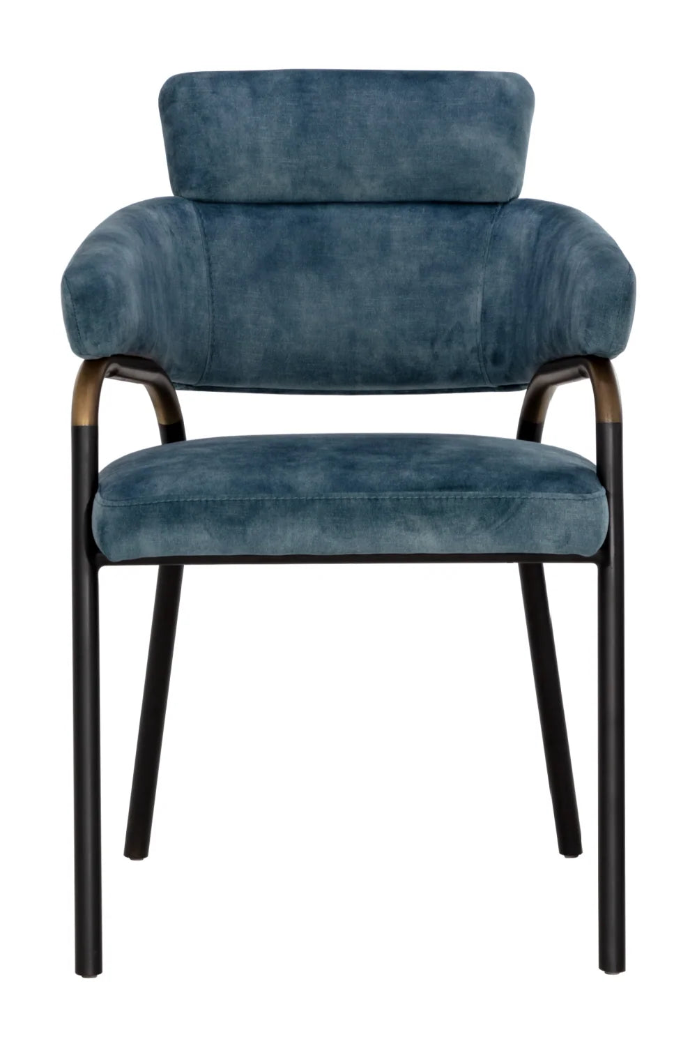 Luxury Upholstered Fabric Modern Dining Armchair European Style for Villa