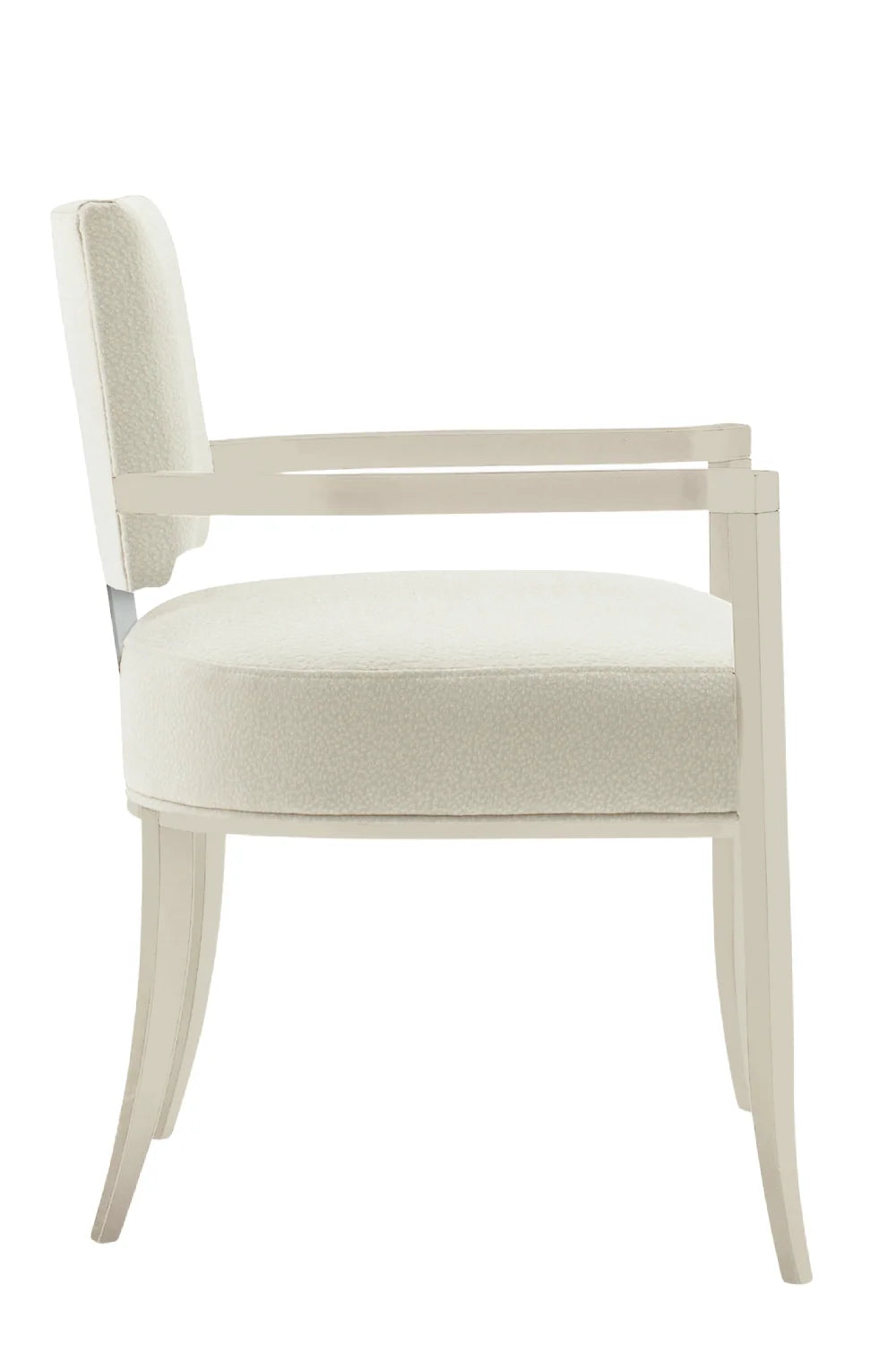 Luxury Upholstered Fabric Modern Dining Armchair European Style for Villa