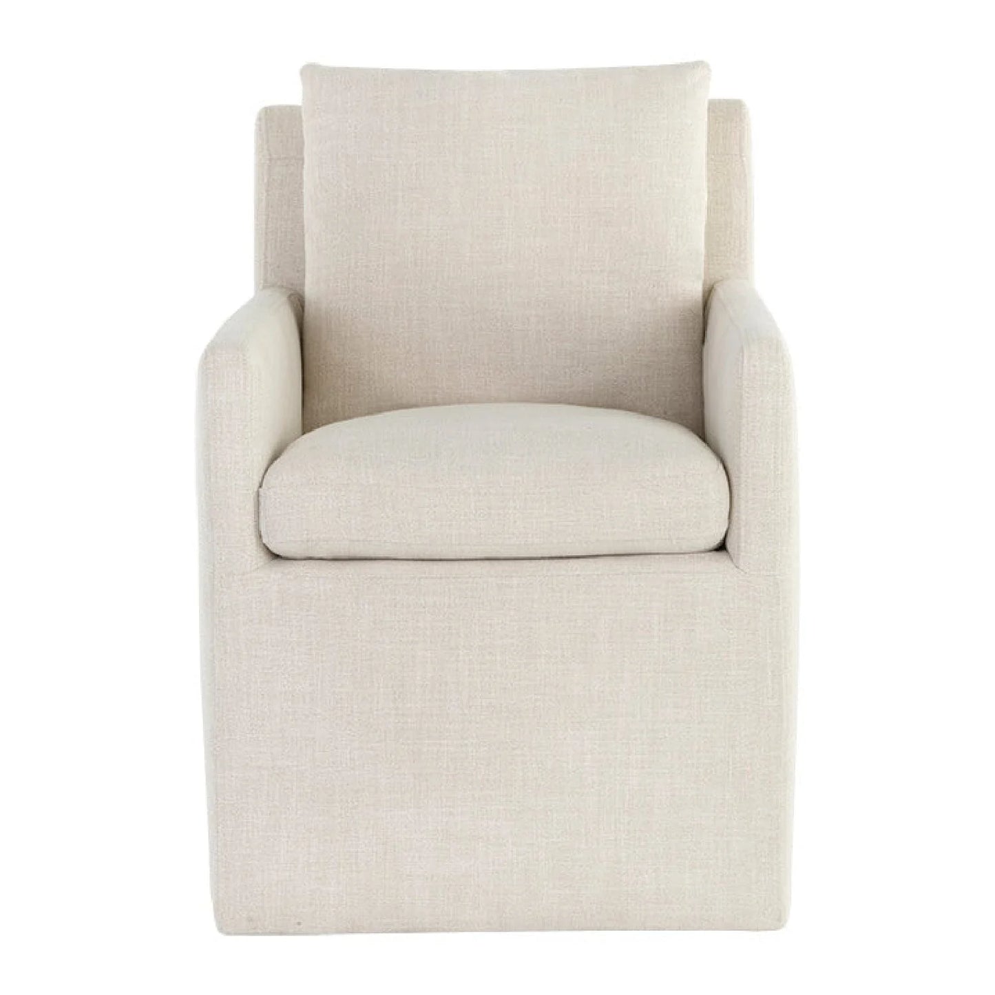 Luxury Upholstered Fabric Modern Dining Armchair European Style for Villa