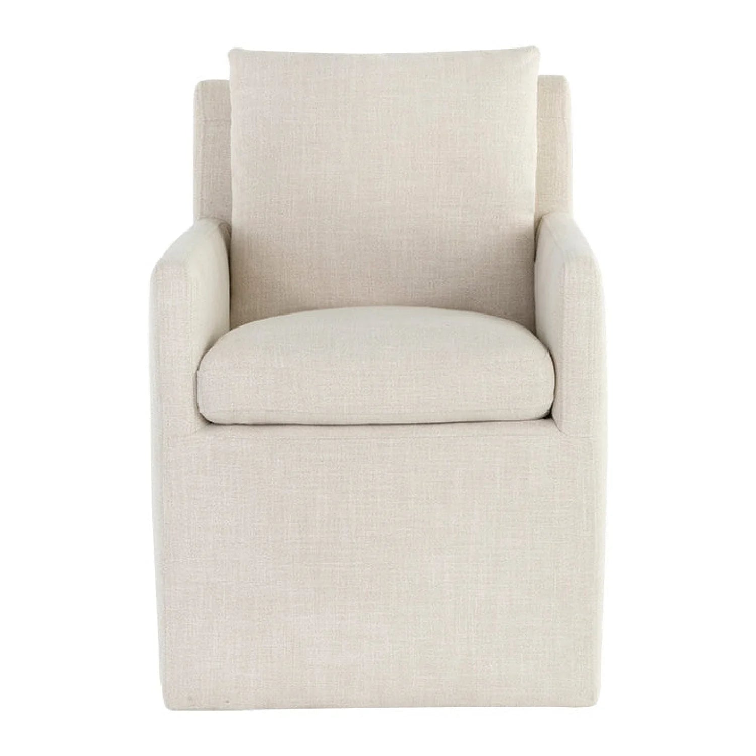 Luxury Upholstered Fabric Modern Dining Armchair European Style for Villa