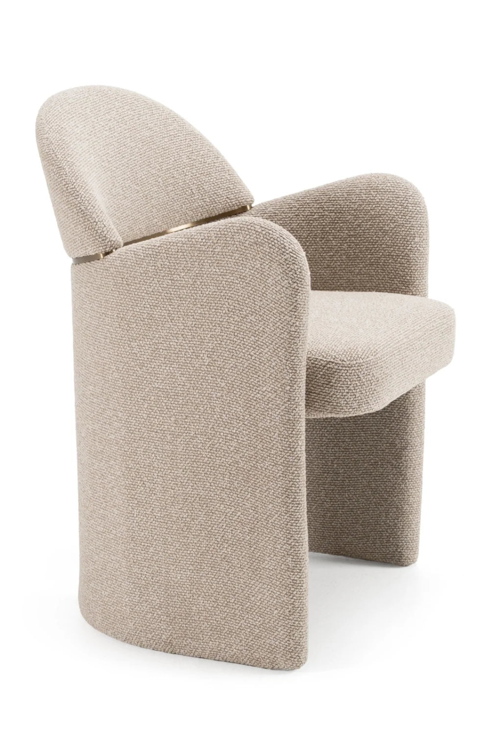 Luxury Upholstered Fabric Modern Dining Armchair European Style for Villa
