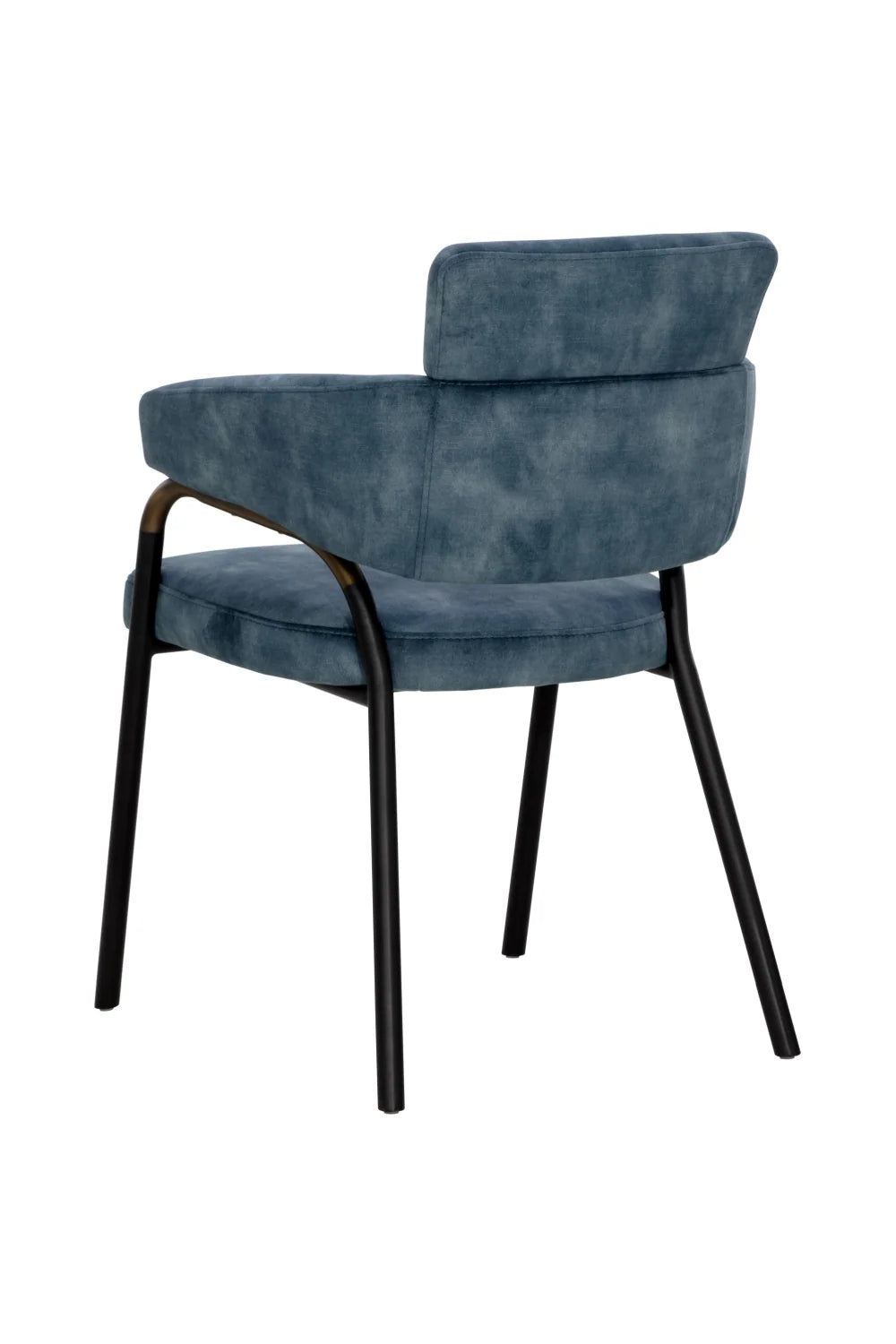 Luxury Upholstered Fabric Modern Dining Armchair European Style for Villa