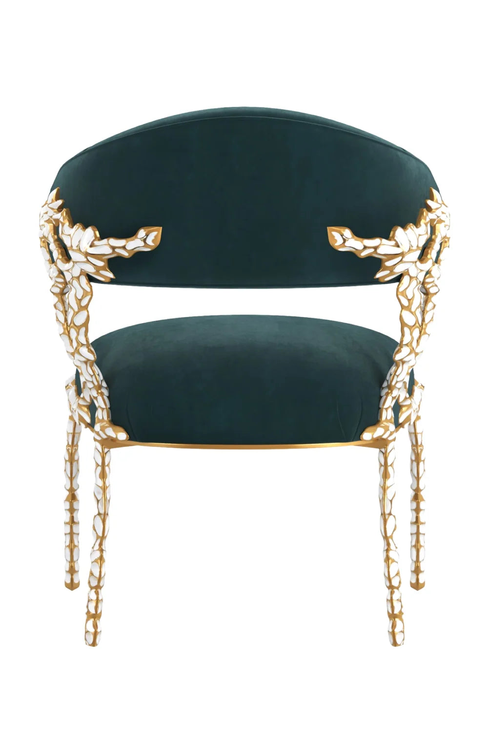 Luxury Upholstered Fabric Modern Dining Armchair European Style for Villa