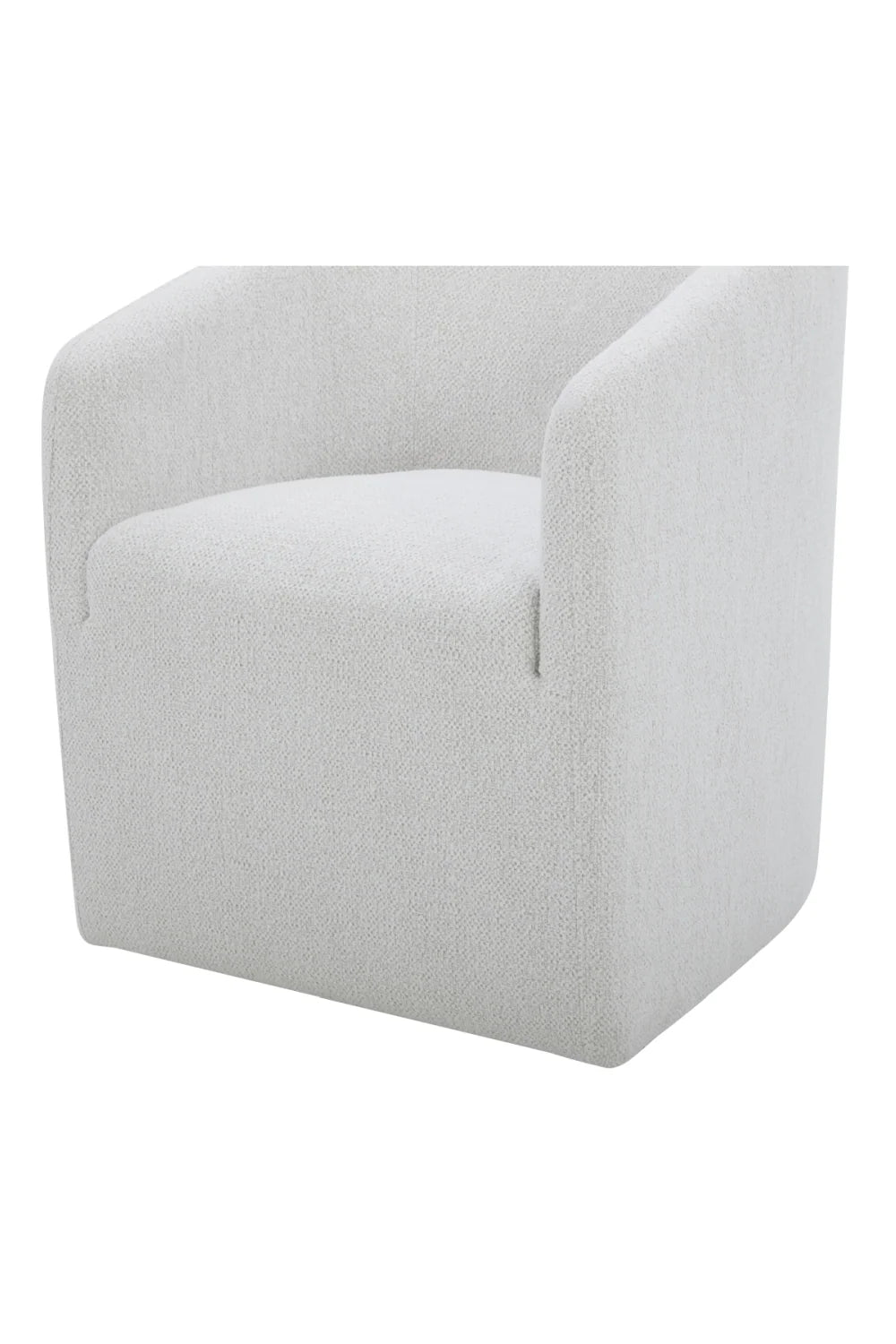 Luxury Upholstered Fabric Modern Dining Armchair European Style for Villa