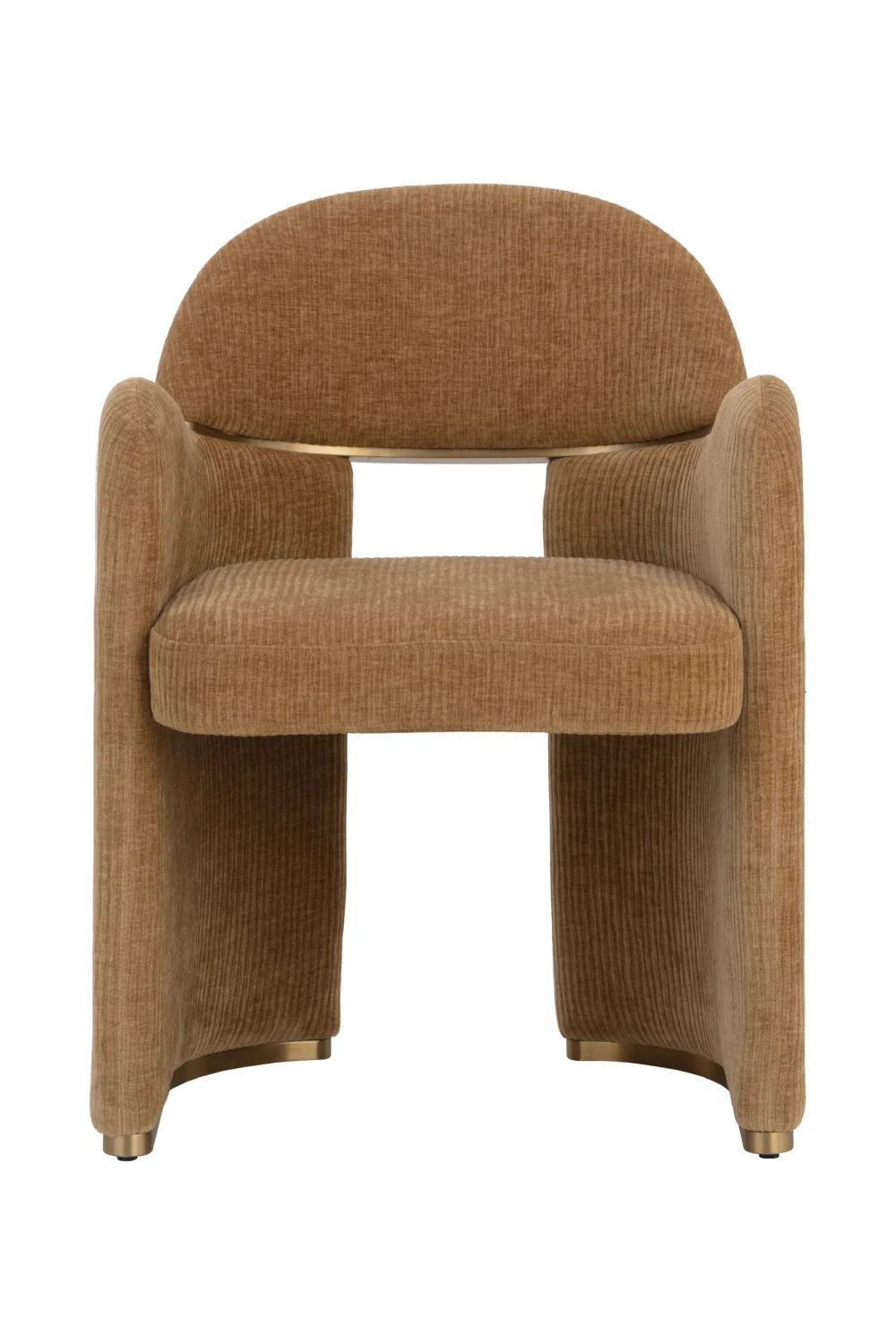 Luxury Upholstered Fabric Modern Dining Armchair European Style for Villa