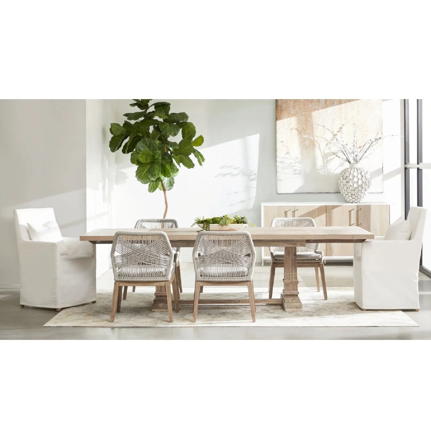 Luxury Upholstered Fabric Modern Dining Chair European Style for Villa