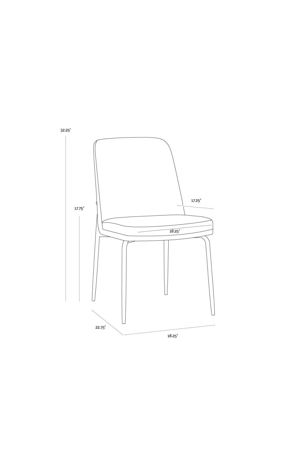 Luxury Upholstered Fabric Modern Dining Chair European Style for Villa