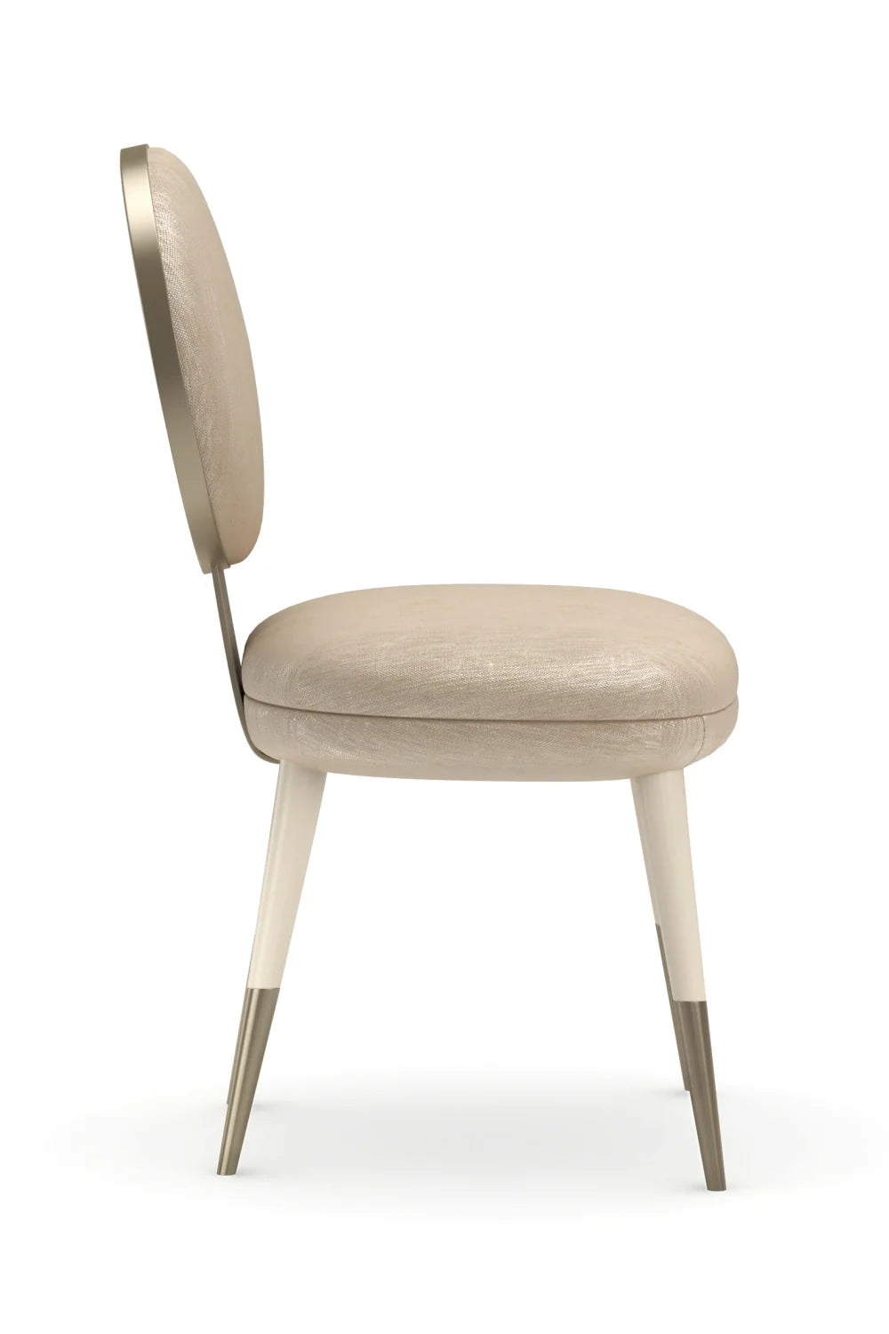 Luxury Upholstered Fabric Modern Dining Chair European Style for Villa