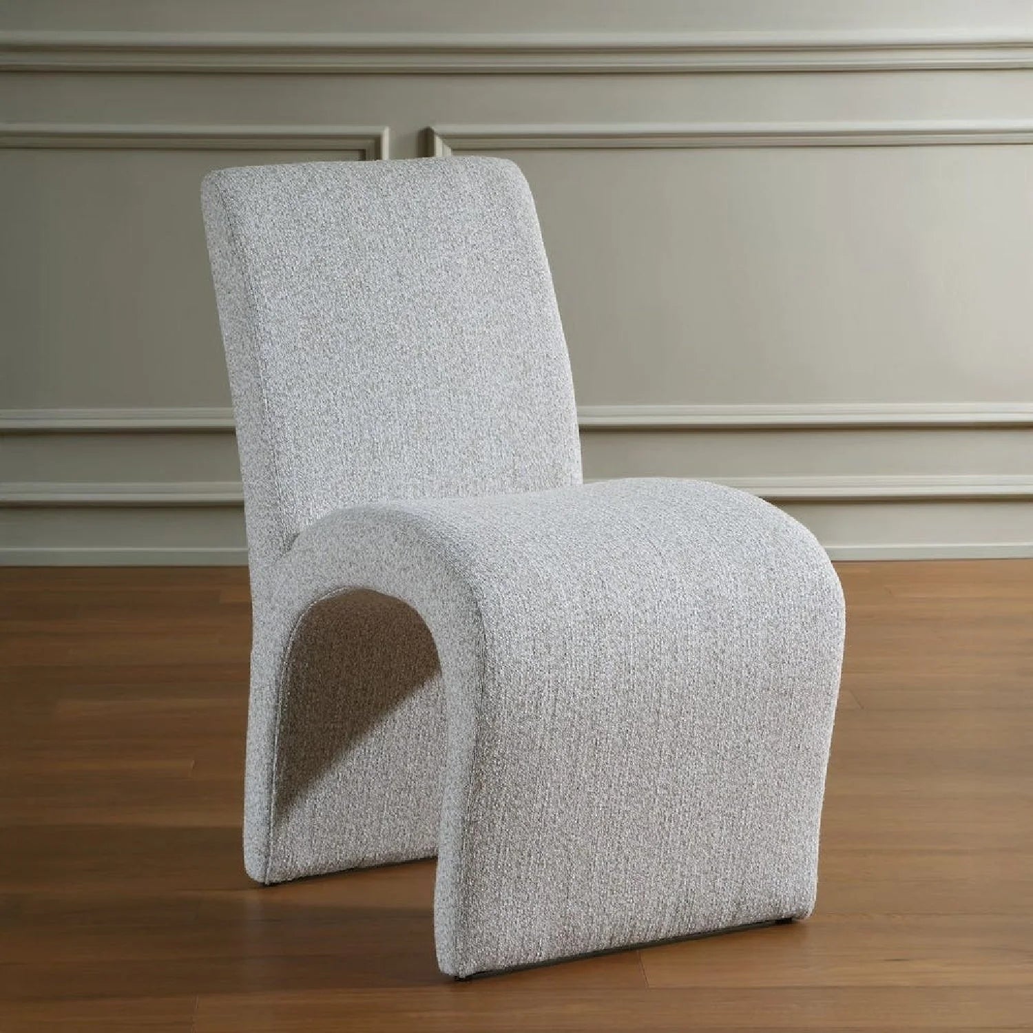 Luxury Upholstered Fabric Modern Dining Chair European Style for Villa