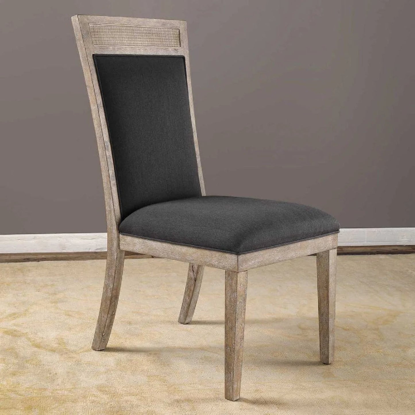 Luxury Upholstered Fabric Modern Dining Chair European Style for Villa