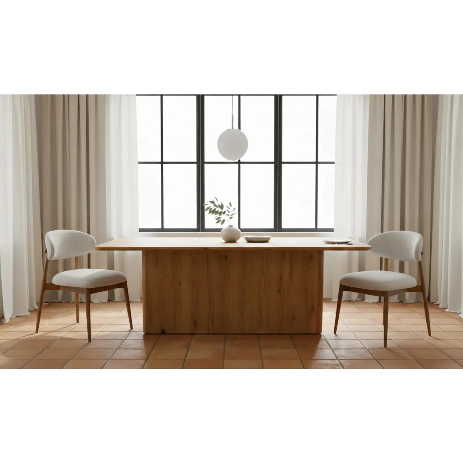 Luxury Upholstered Fabric Modern Dining Chair European Style for Villa