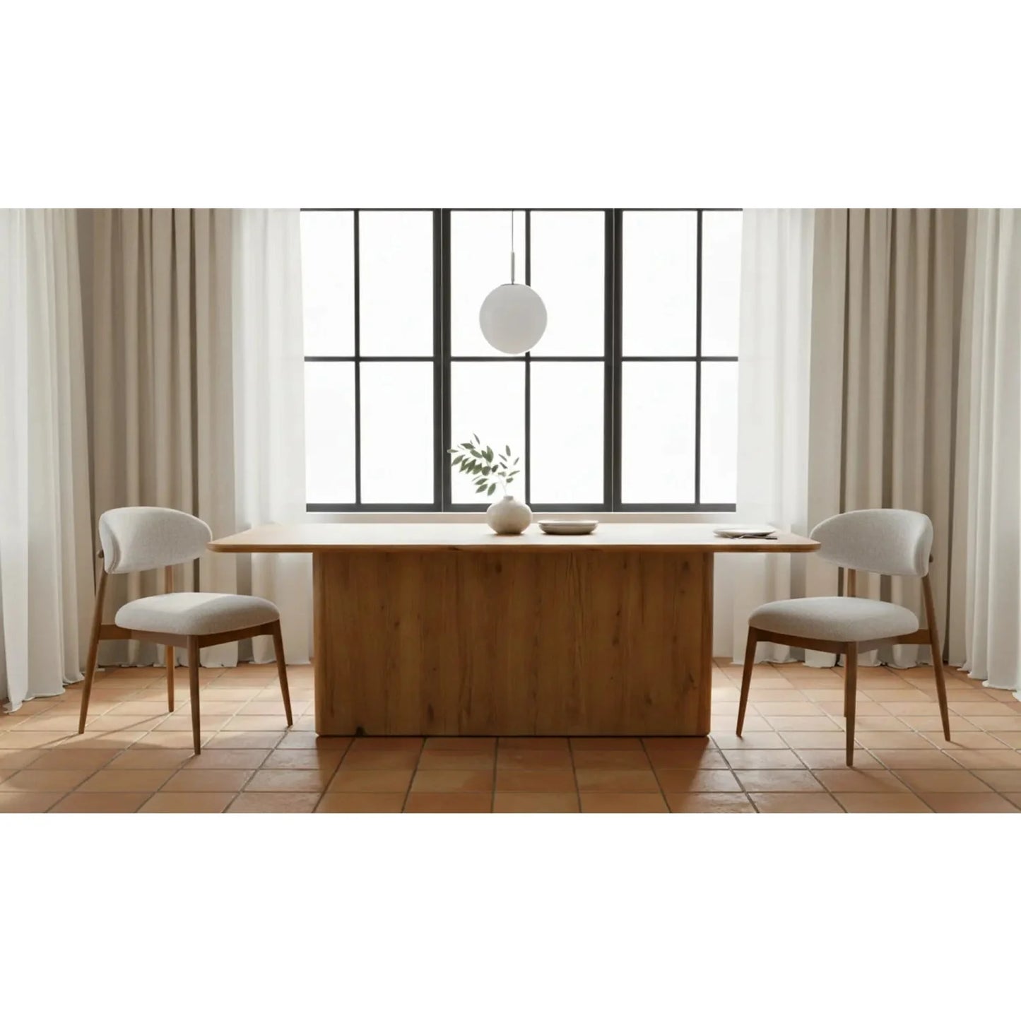 Luxury Upholstered Fabric Modern Dining Chair European Style for Villa
