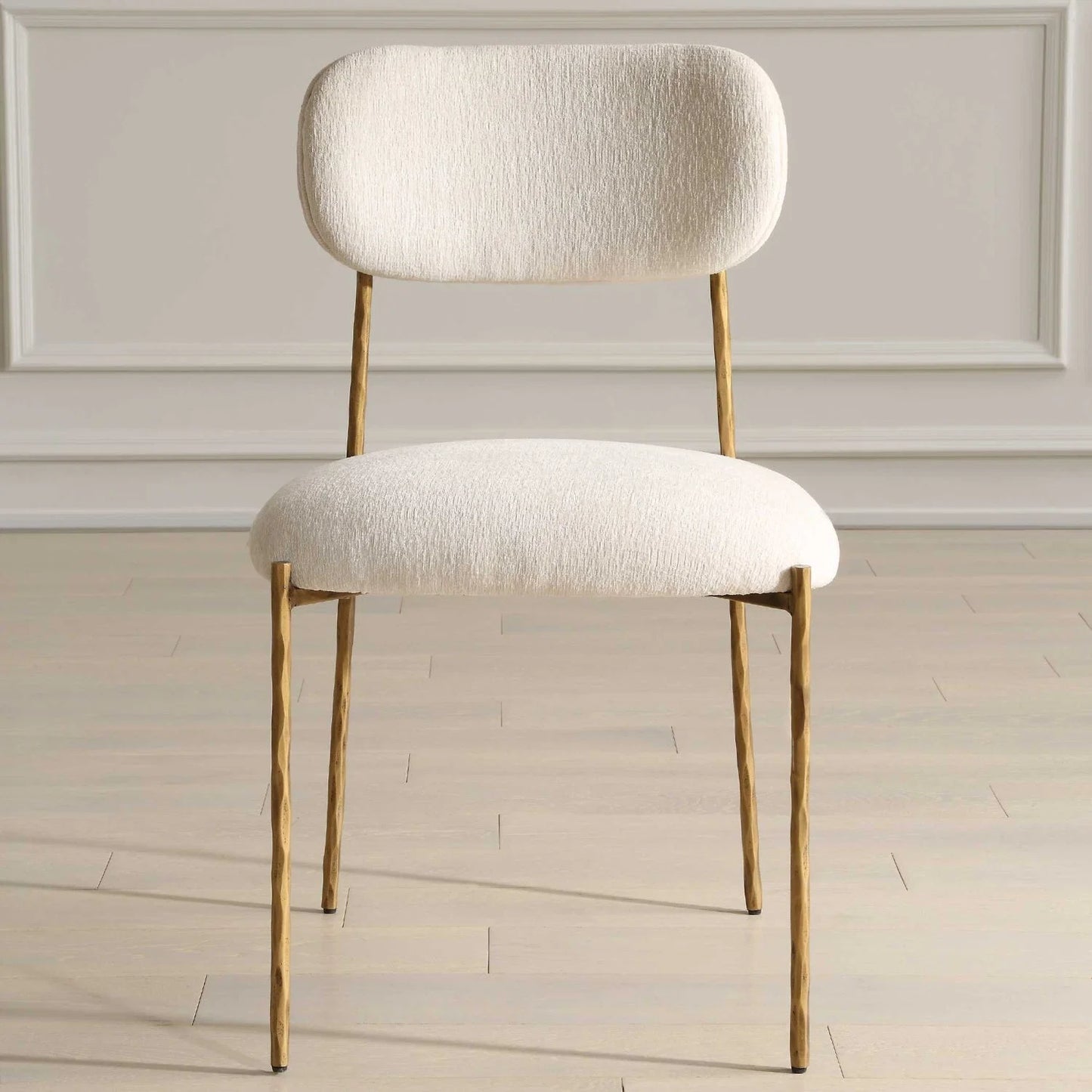 Luxury Upholstered Fabric Modern Dining Chair European Style for Villa