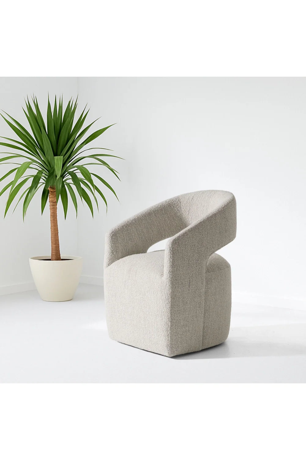 Luxury Upholstered Fabric Modern Dining Chair European Style for Villa