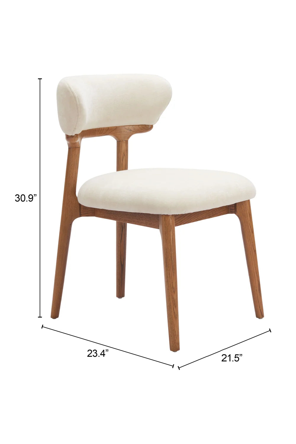 Luxury Upholstered Fabric Modern Dining Chair European Style for Villa