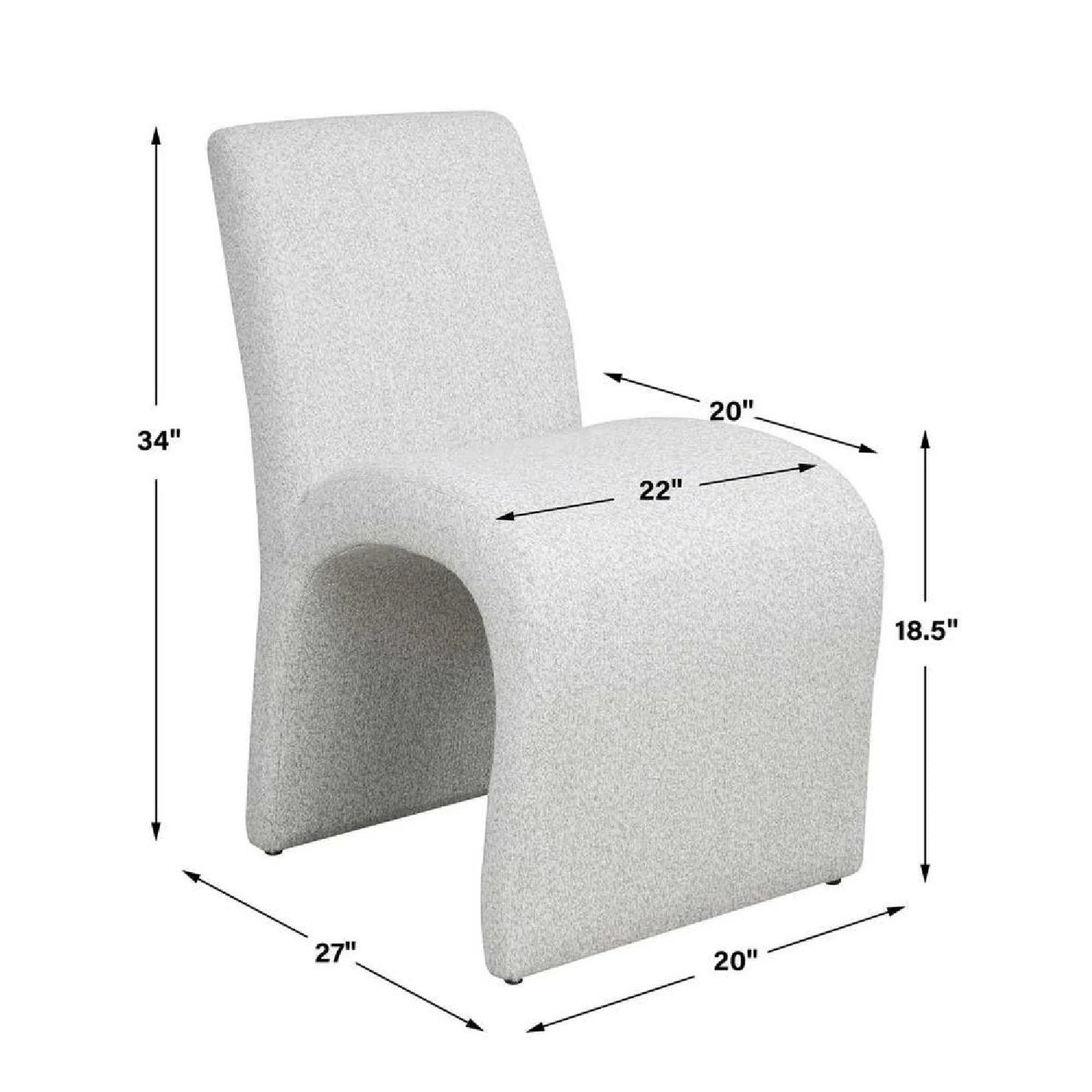 Luxury Upholstered Fabric Modern Dining Chair European Style for Villa