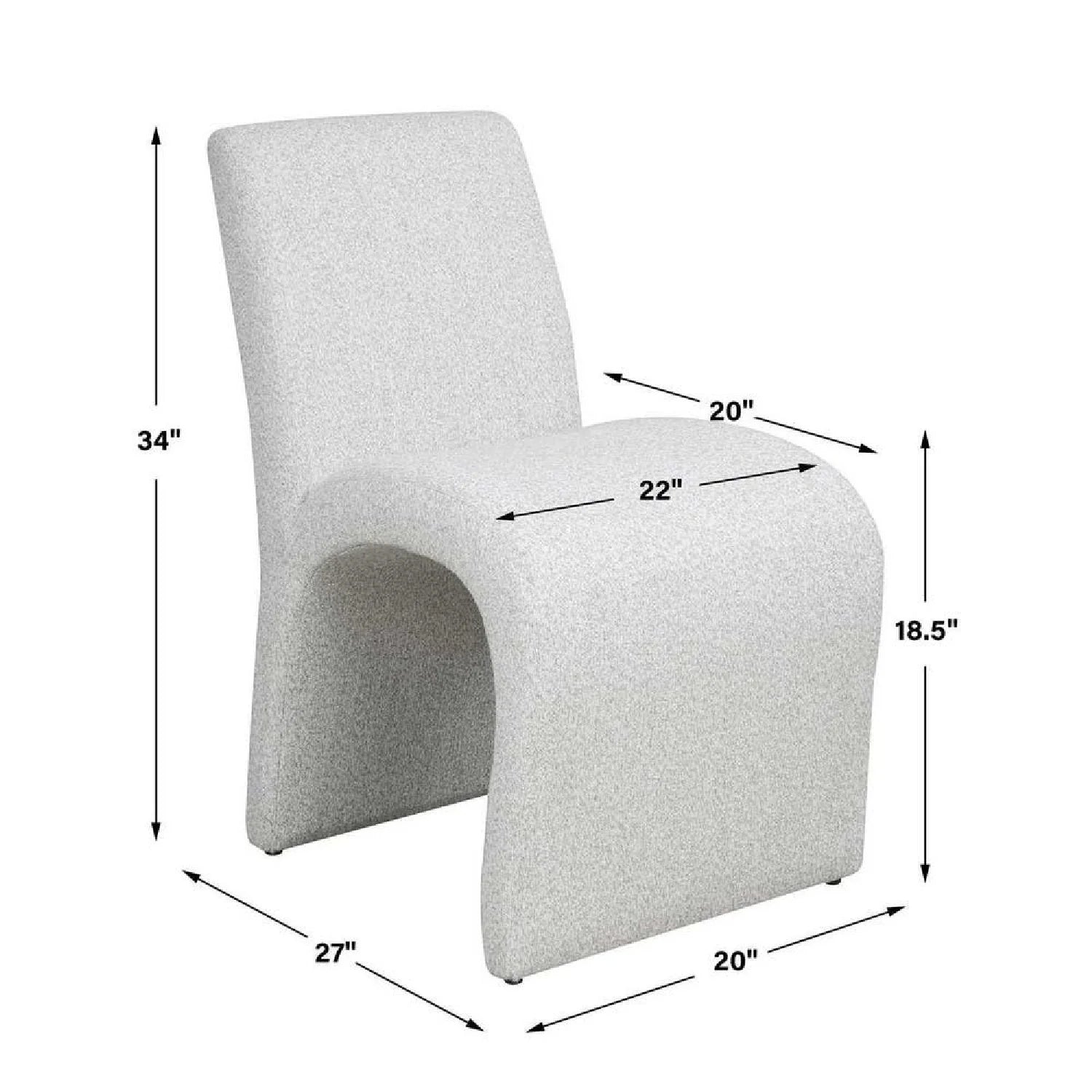 Luxury Upholstered Fabric Modern Dining Chair European Style for Villa