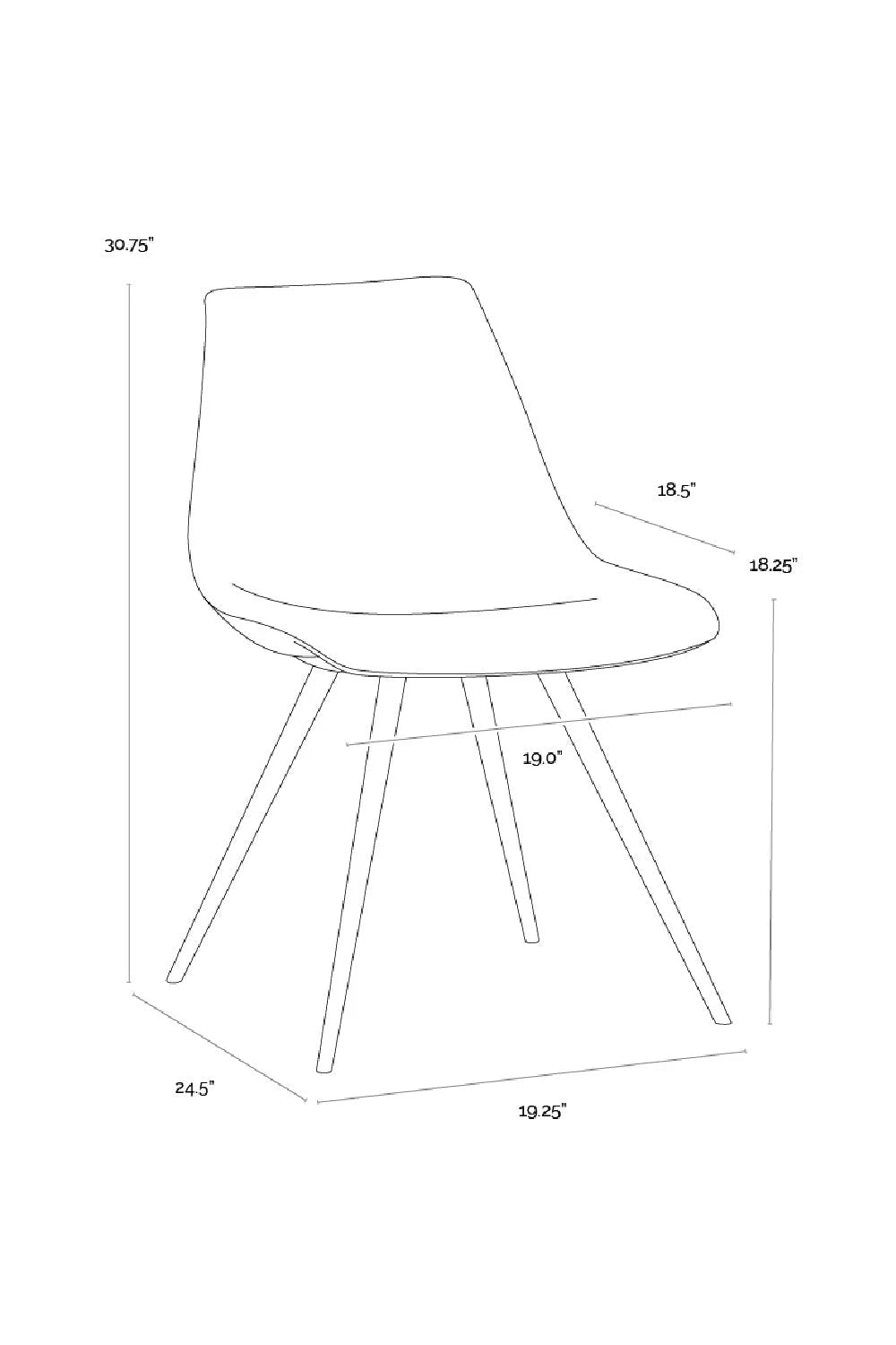 Luxury Upholstered Fabric Modern Dining Chair European Style for Villa