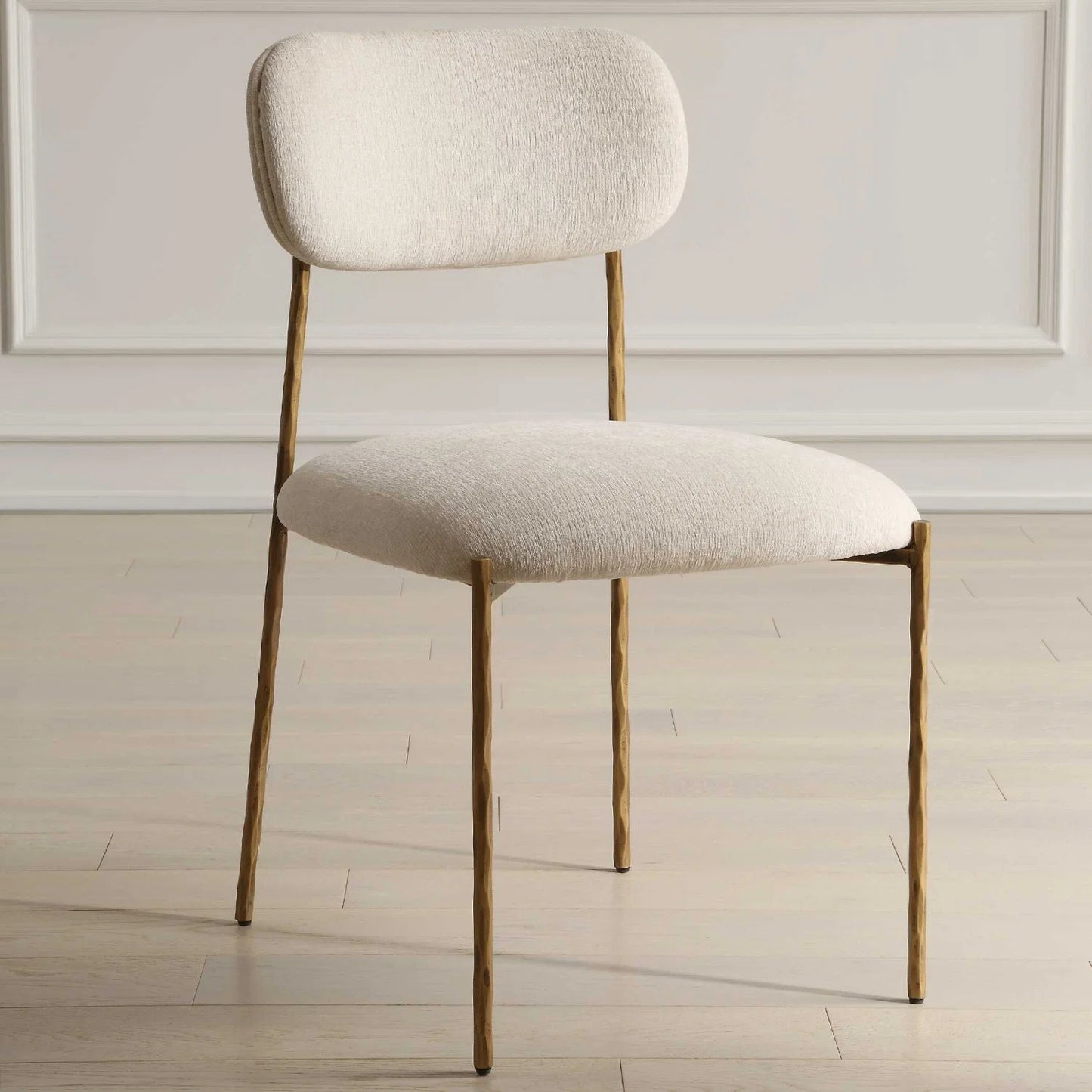 Luxury Upholstered Fabric Modern Dining Chair European Style for Villa