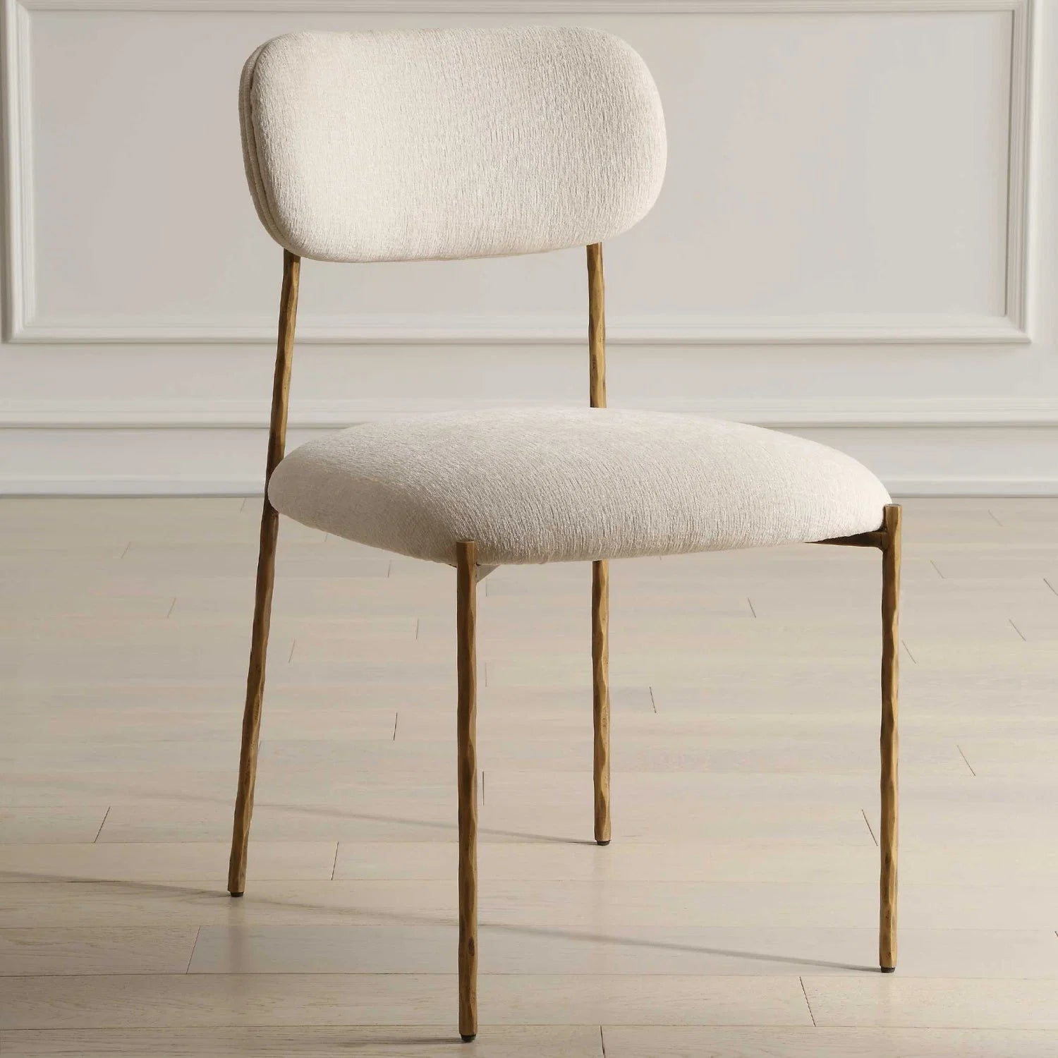 Luxury Upholstered Fabric Modern Dining Chair European Style for Villa