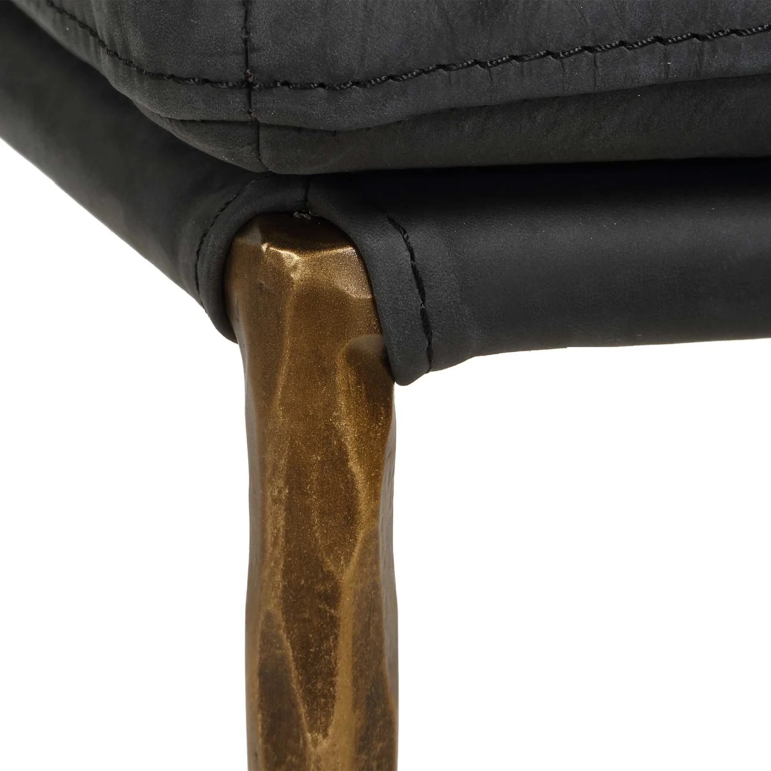 Luxury Upholstered Leather Counter Stool European Style for Villa