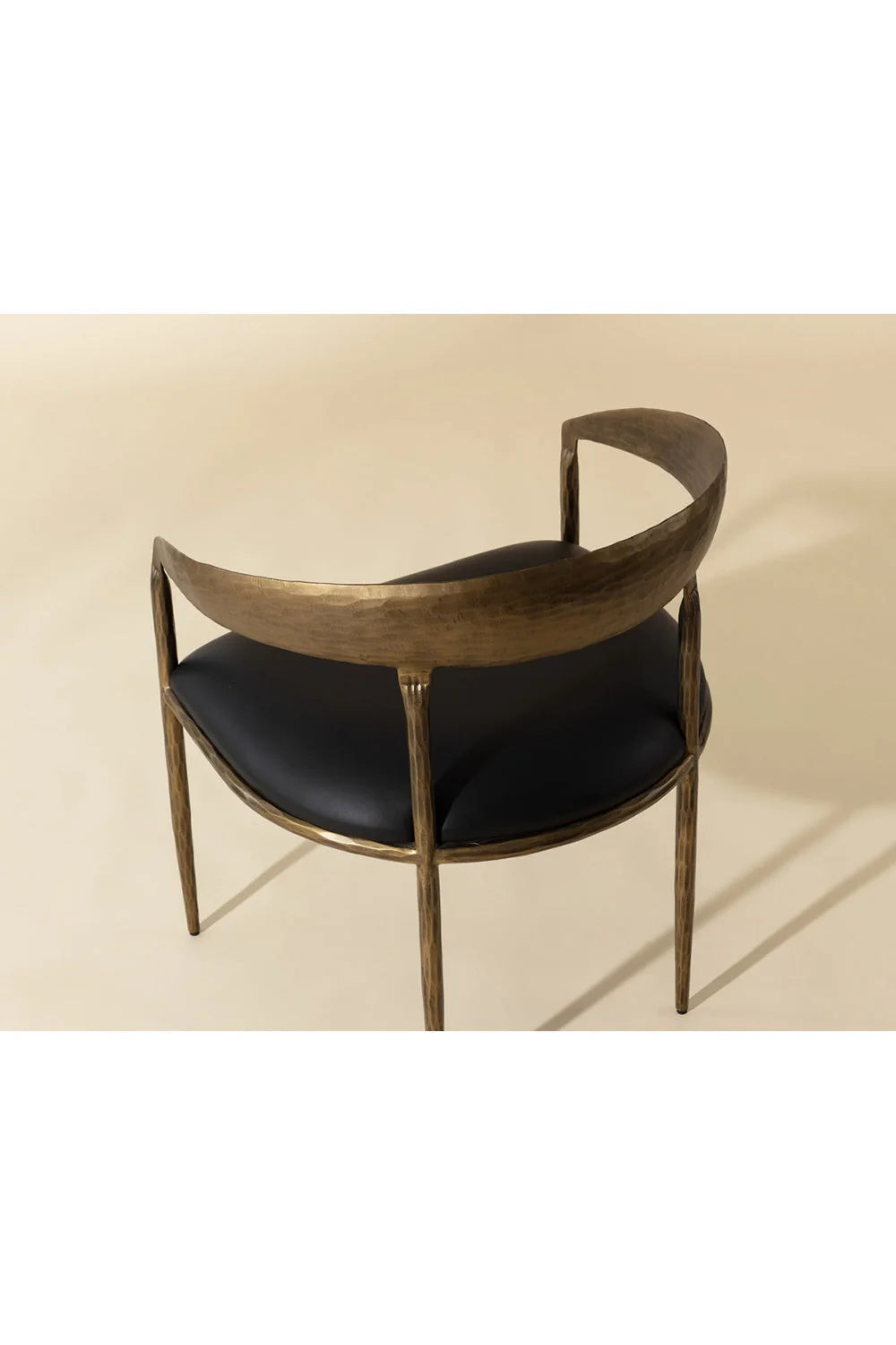 Luxury Upholstered Leather Modern Dining Armchair European Style for Villa