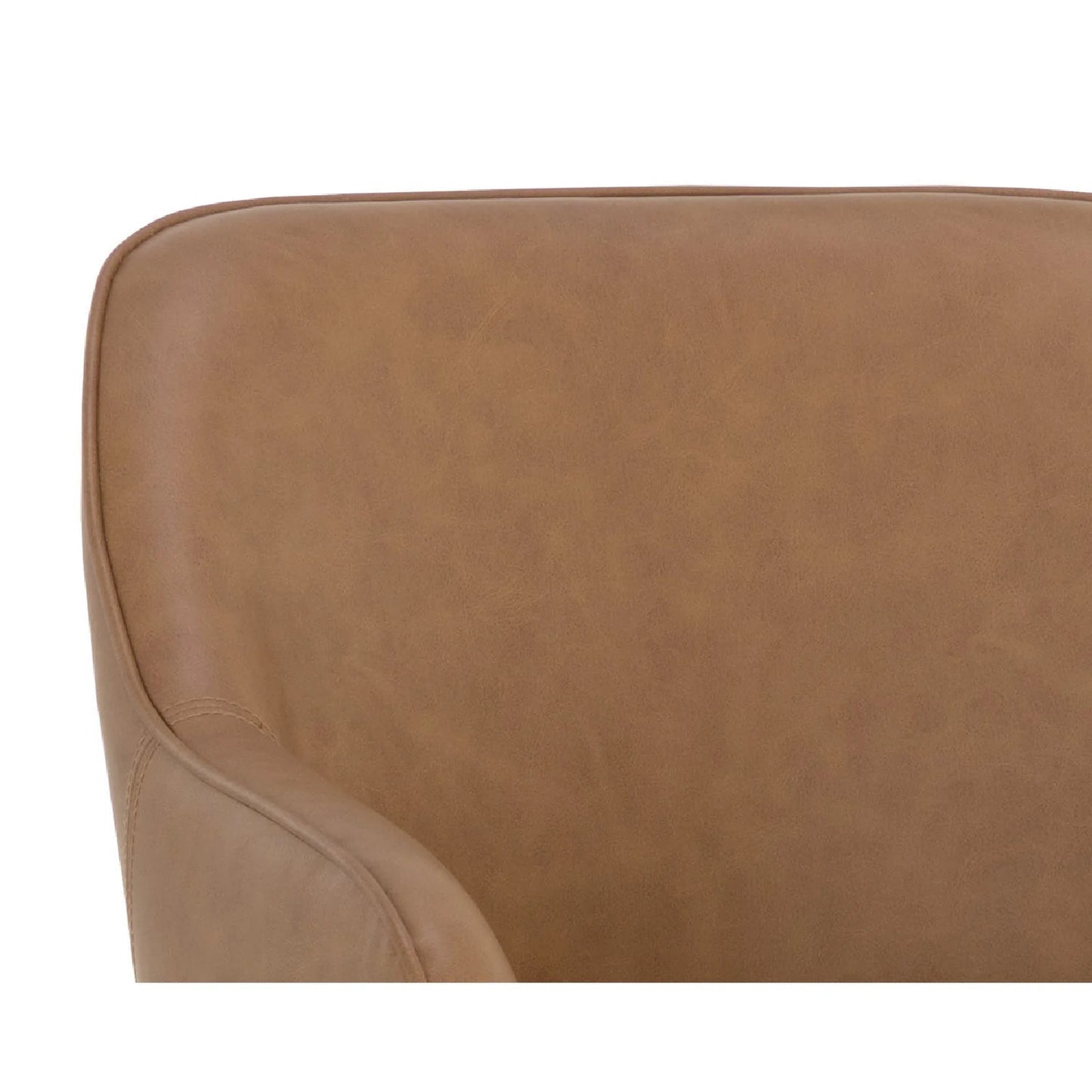 Luxury Upholstered Leather Modern Dining Armchair European Style for Villa