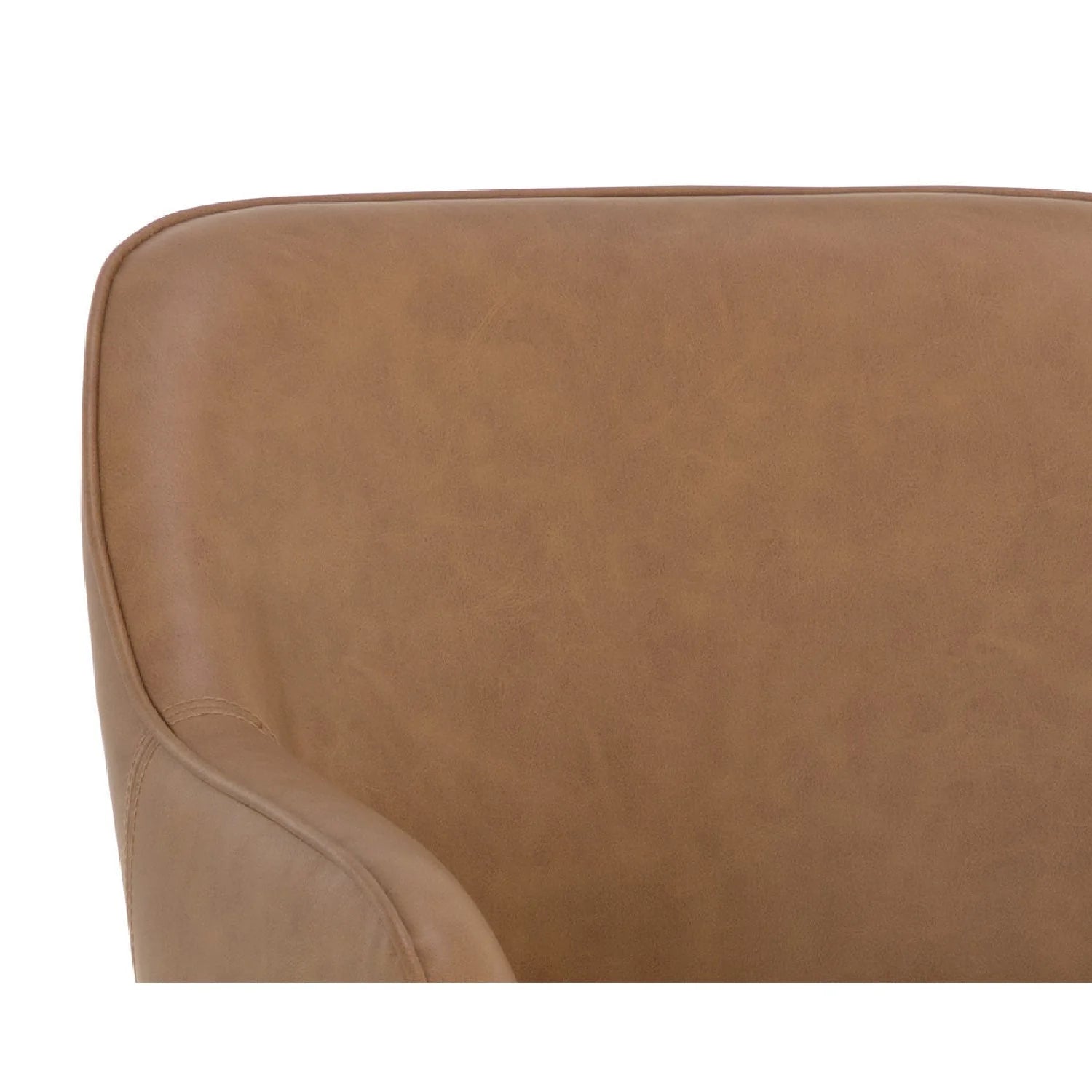 Luxury Upholstered Leather Modern Dining Armchair European Style for Villa
