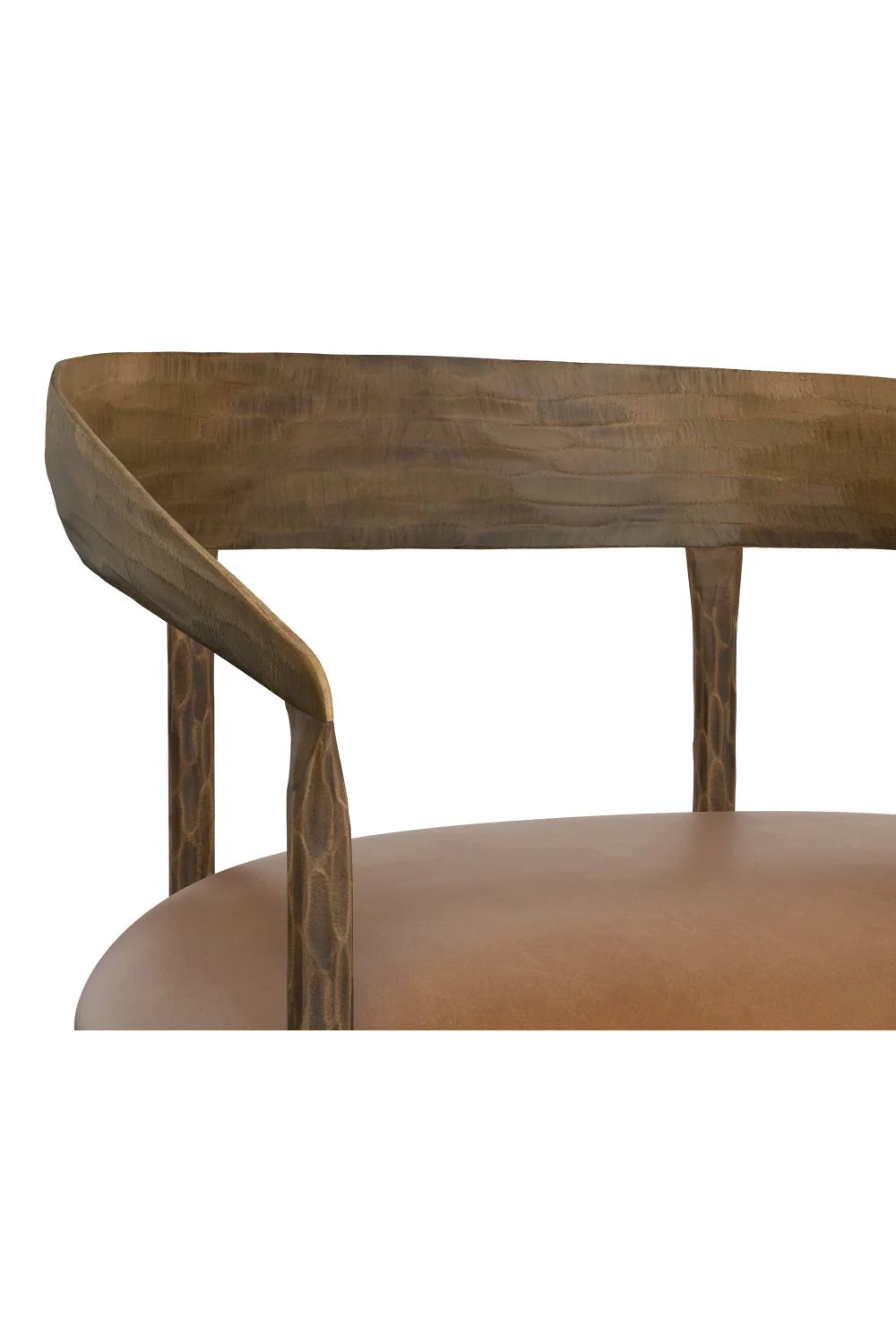 Luxury Upholstered Leather Modern Dining Armchair European Style for Villa