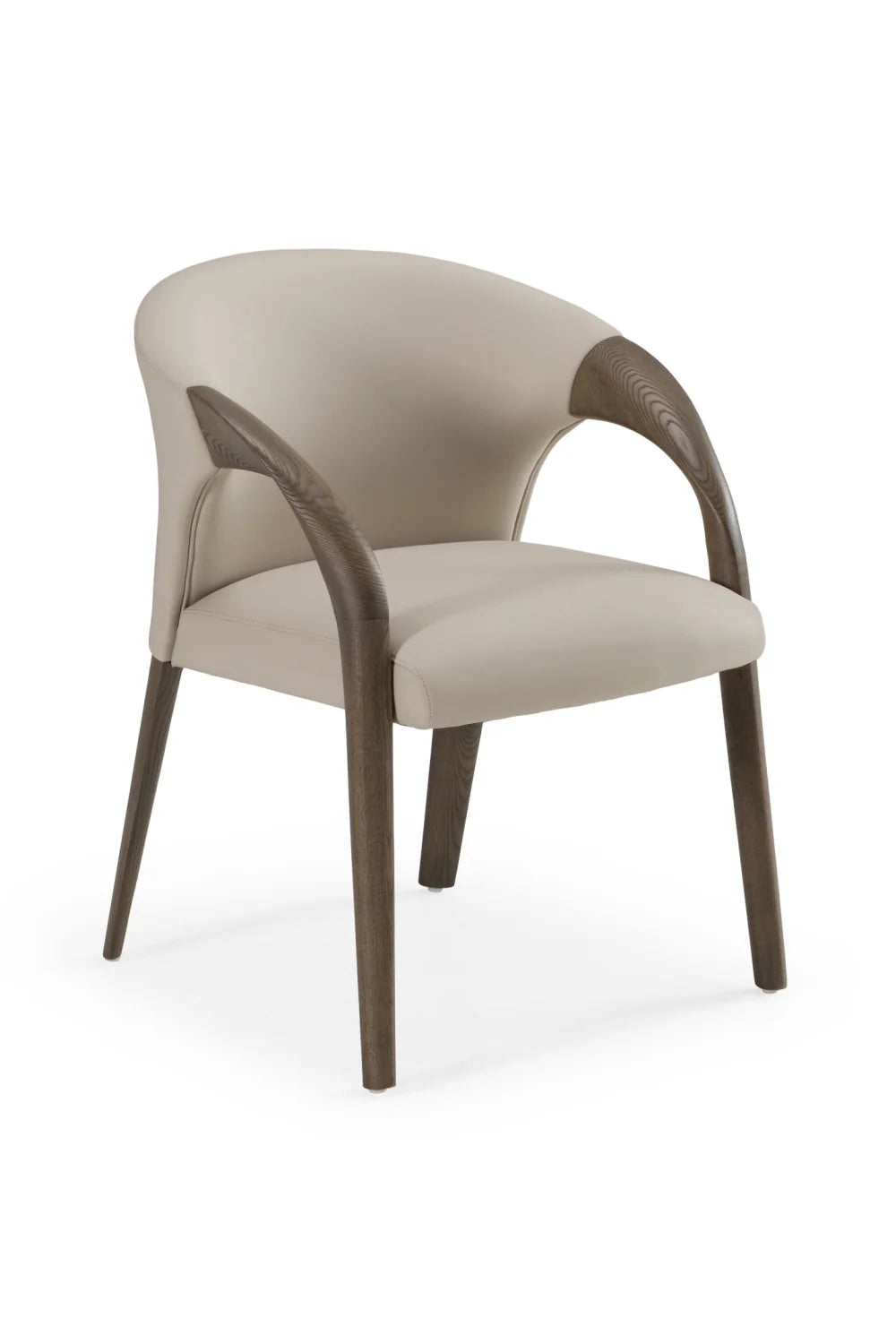 Luxury Upholstered Leather Modern Dining Armchair European Style for Villa