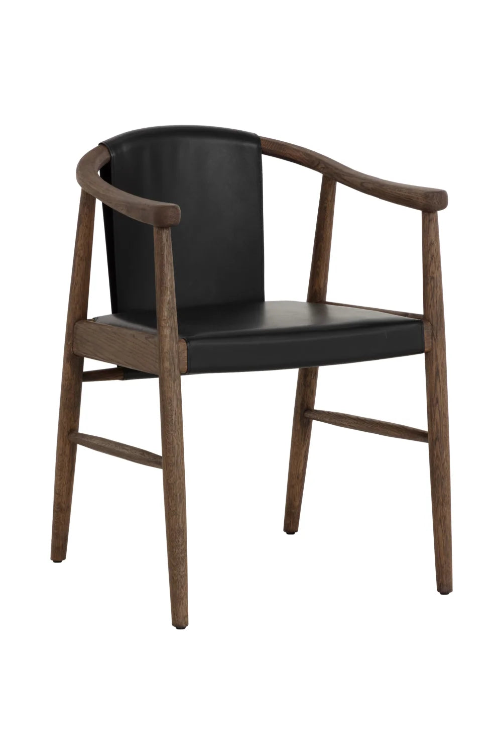 Luxury Upholstered Leather Modern Dining Armchair European Style for Villa