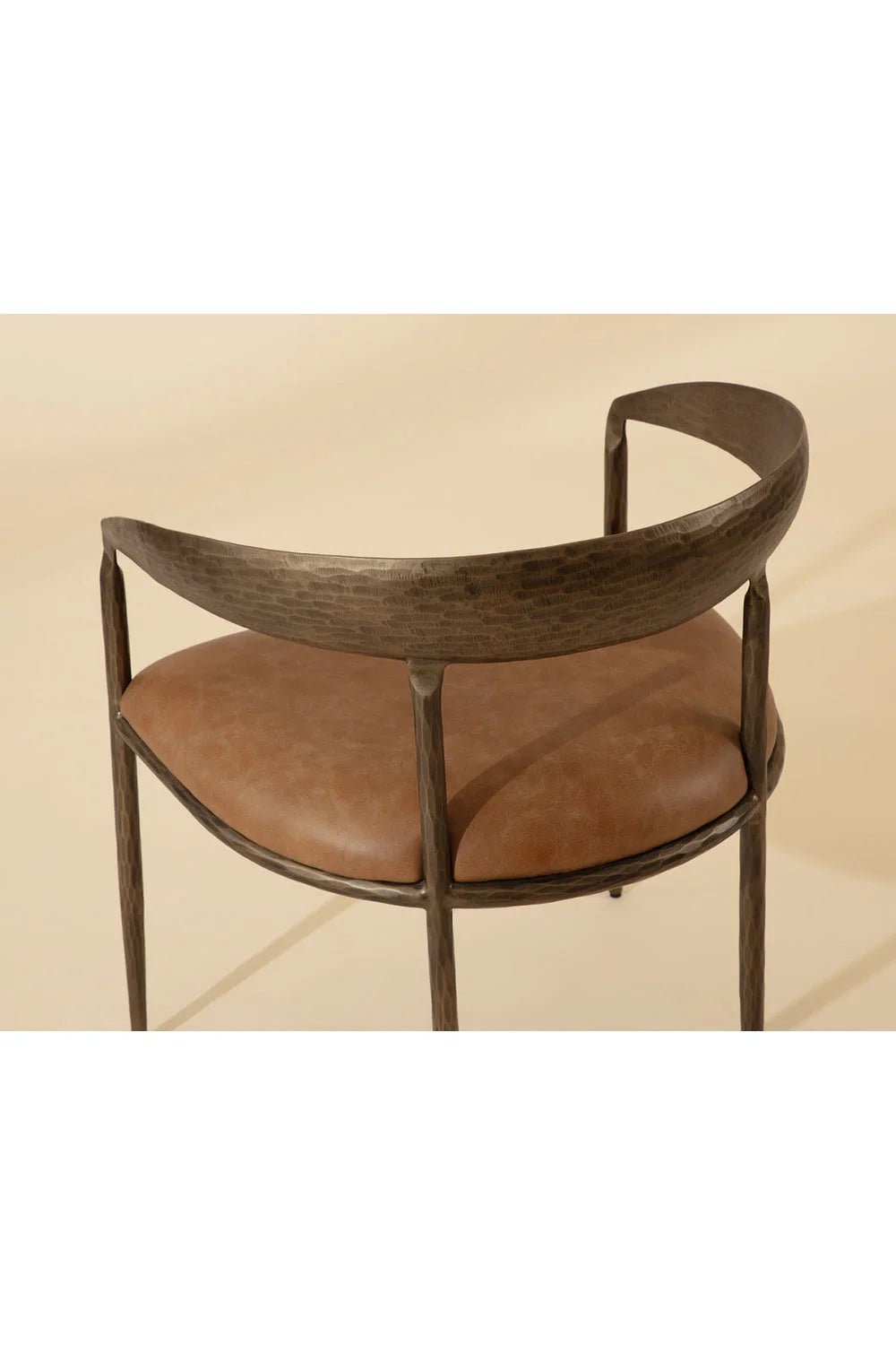 Luxury Upholstered Leather Modern Dining Armchair European Style for Villa