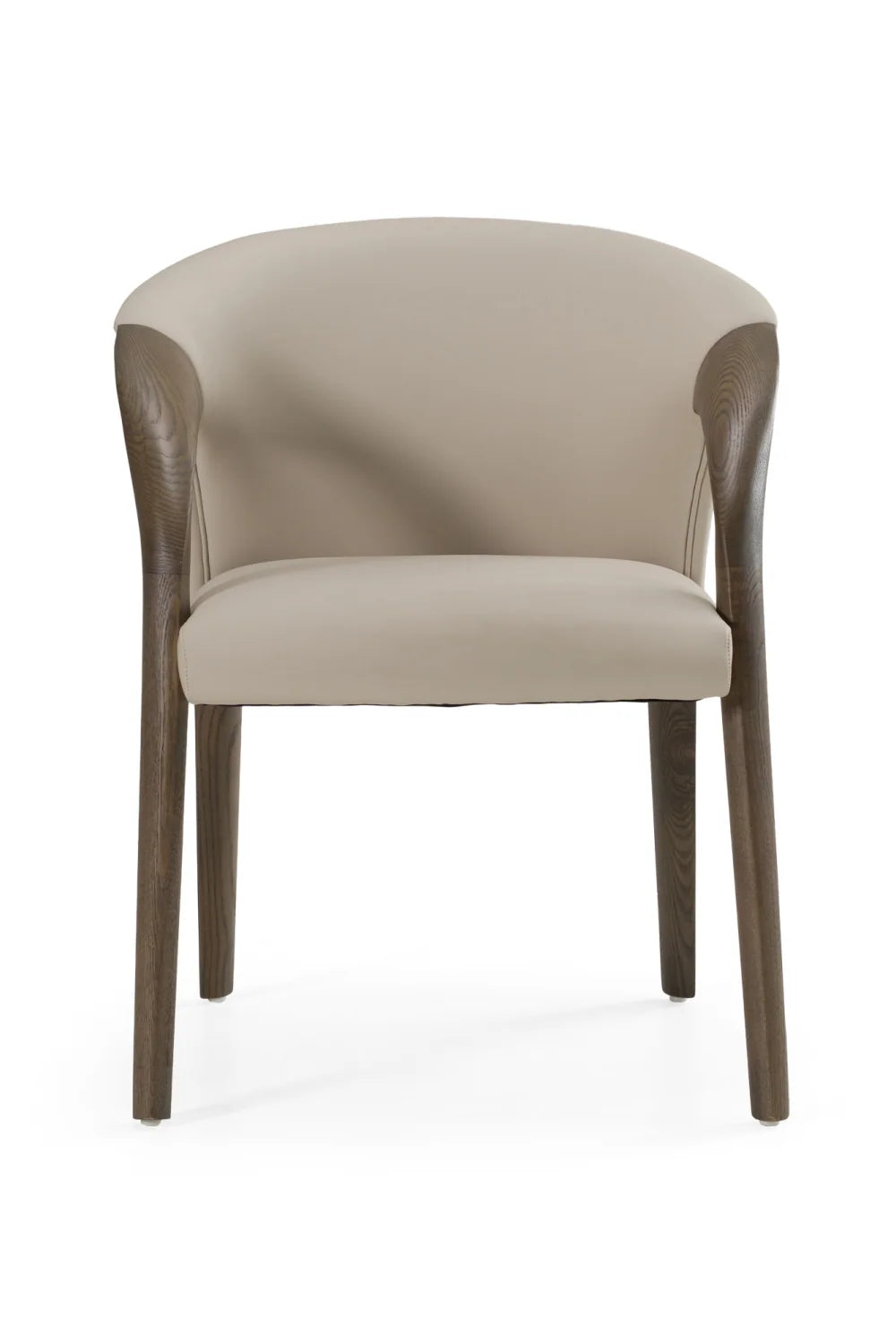 Luxury Upholstered Leather Modern Dining Armchair European Style for Villa
