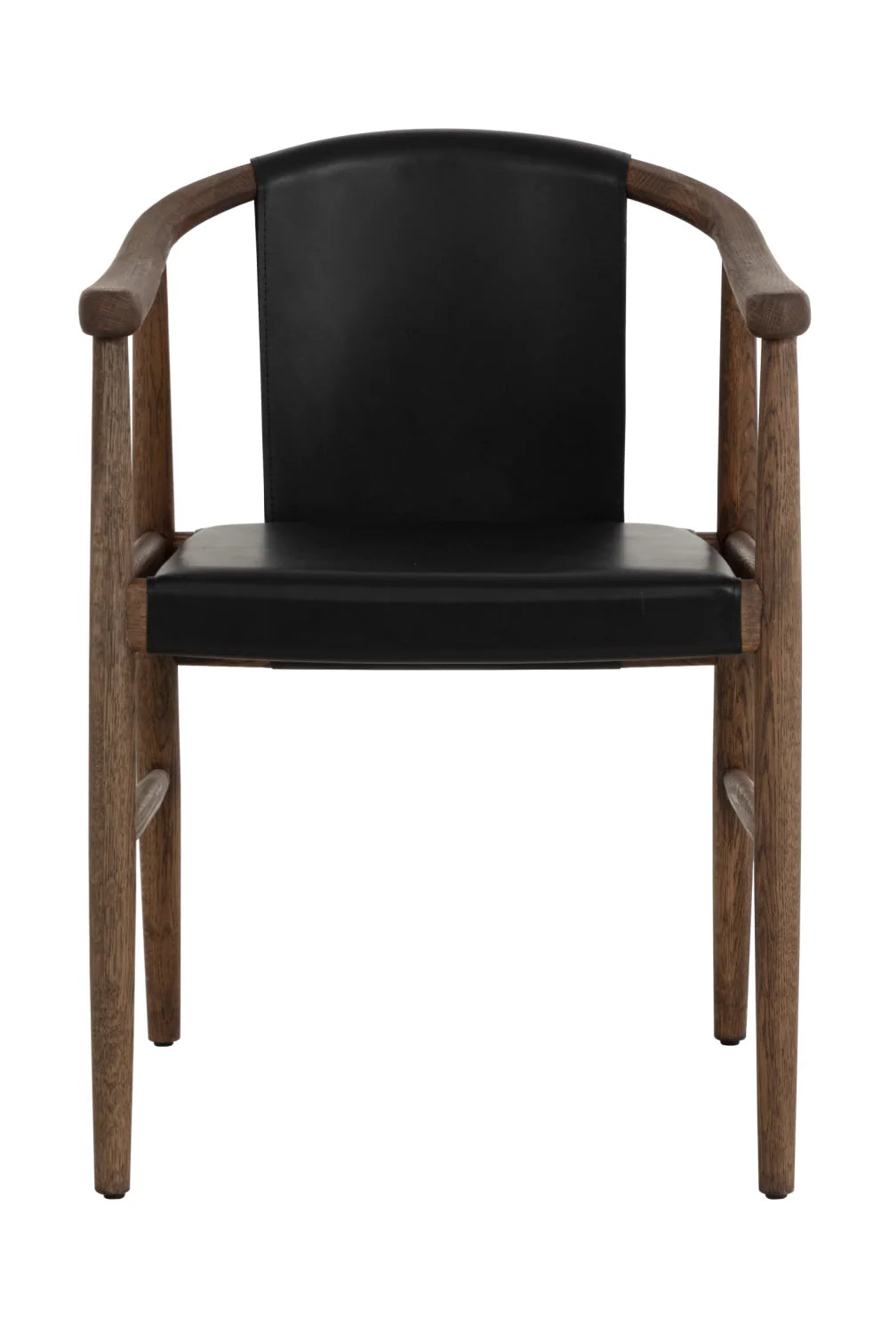 Luxury Upholstered Leather Modern Dining Armchair European Style for Villa