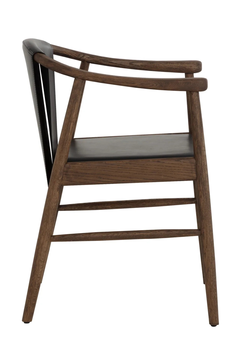 Luxury Upholstered Leather Modern Dining Armchair European Style for Villa
