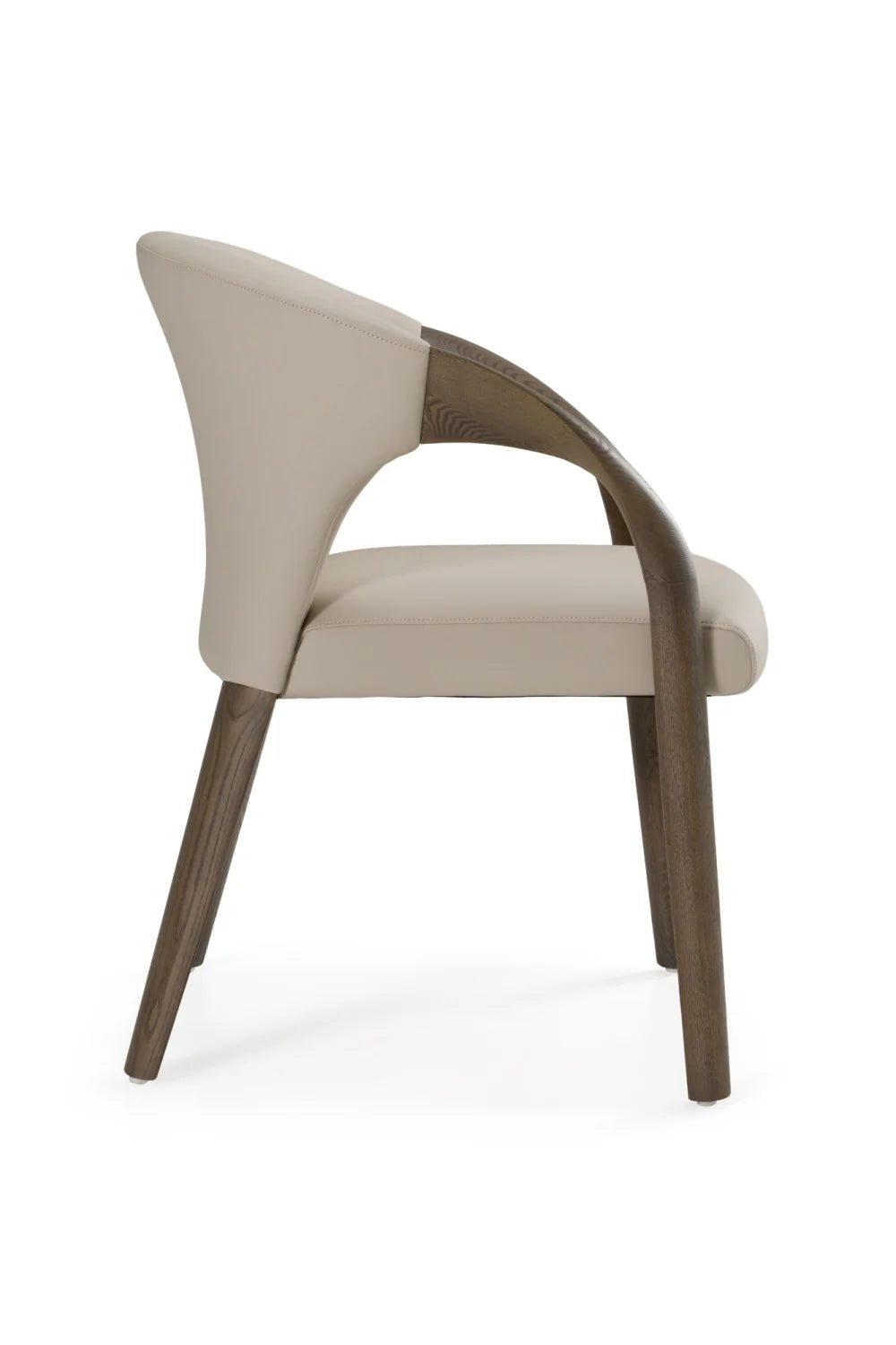 Luxury Upholstered Leather Modern Dining Armchair European Style for Villa