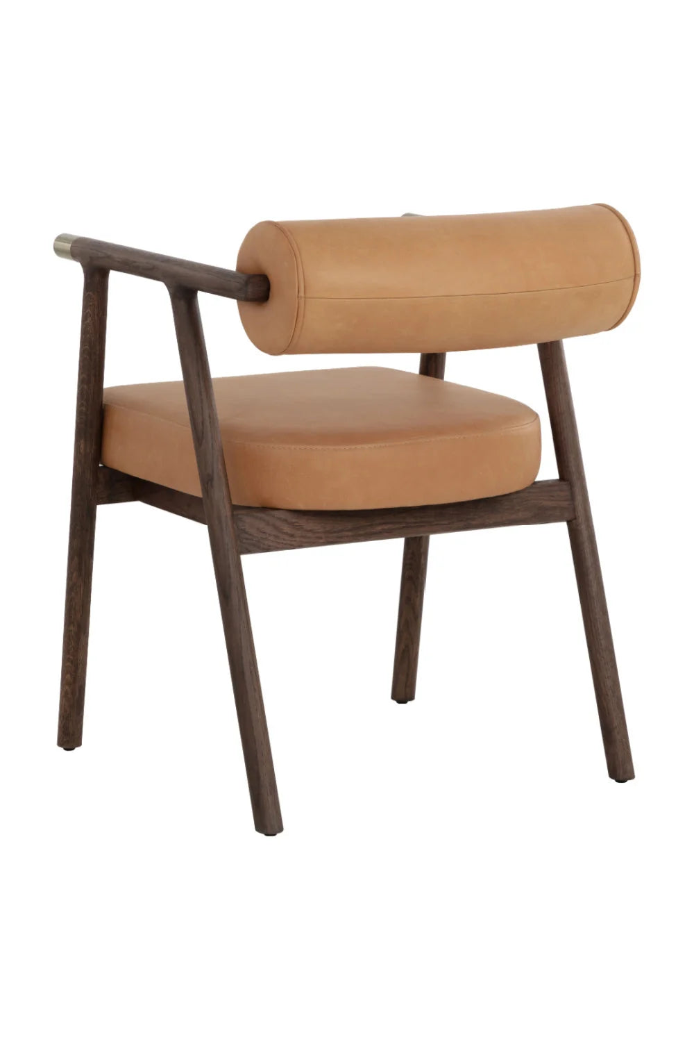 Luxury Upholstered Leather Modern Dining Armchair European Style for Villa