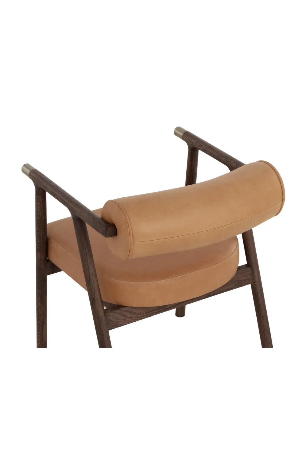 Luxury Upholstered Leather Modern Dining Armchair European Style for Villa