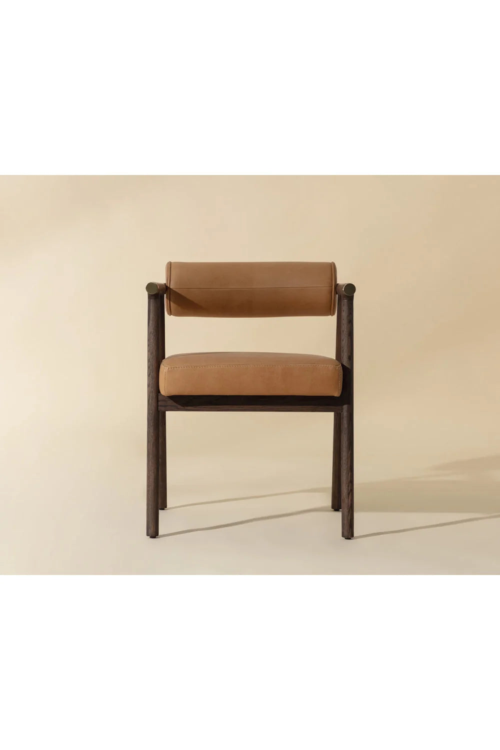 Luxury Upholstered Leather Modern Dining Armchair European Style for Villa