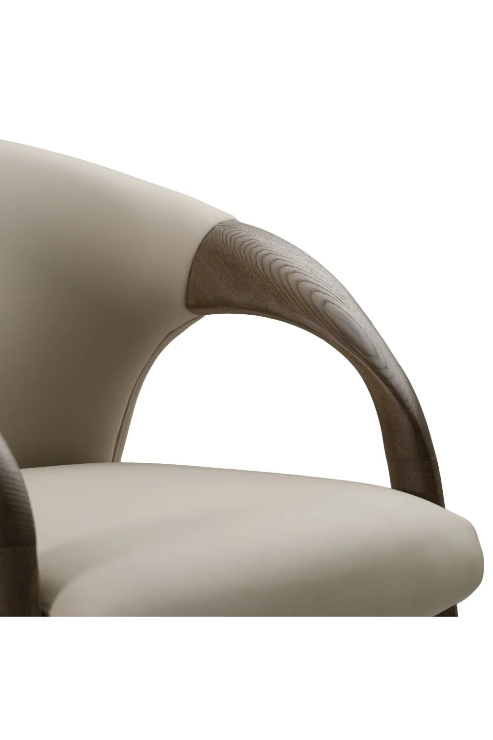Luxury Upholstered Leather Modern Dining Armchair European Style for Villa
