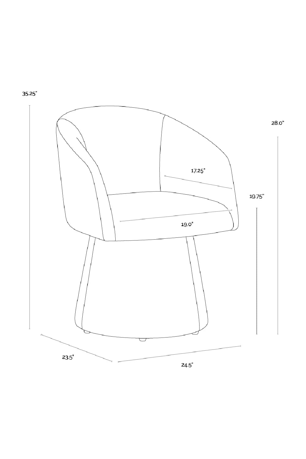 Luxury Upholstered Leather Modern Dining Armchair European Style for Villa