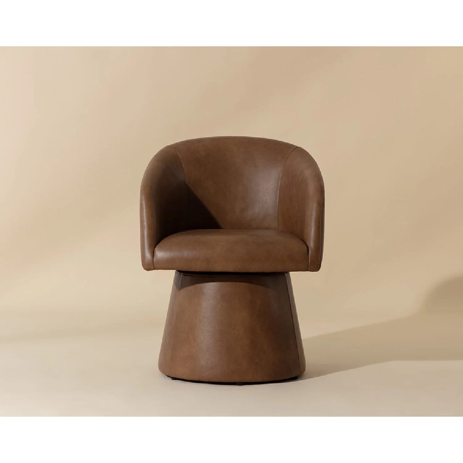 Luxury Upholstered Leather Modern Dining Armchair European Style for Villa