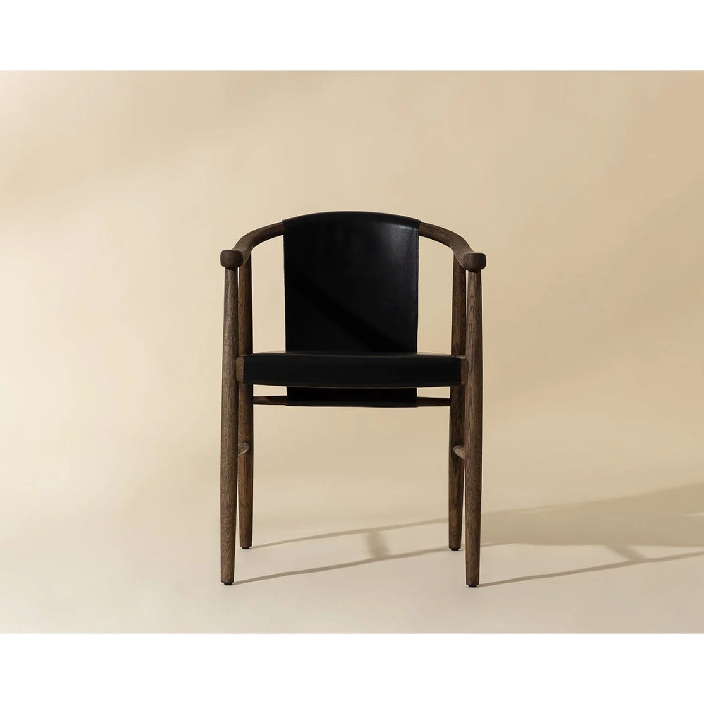 Luxury Upholstered Leather Modern Dining Armchair European Style for Villa
