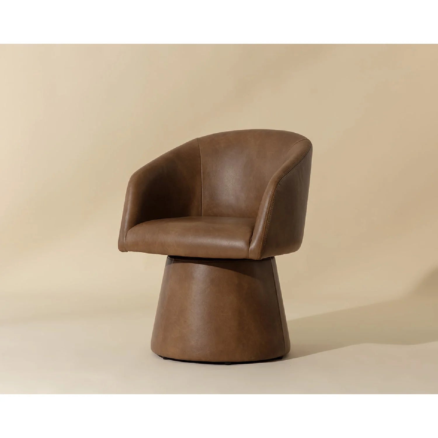 Luxury Upholstered Leather Modern Dining Armchair European Style for Villa