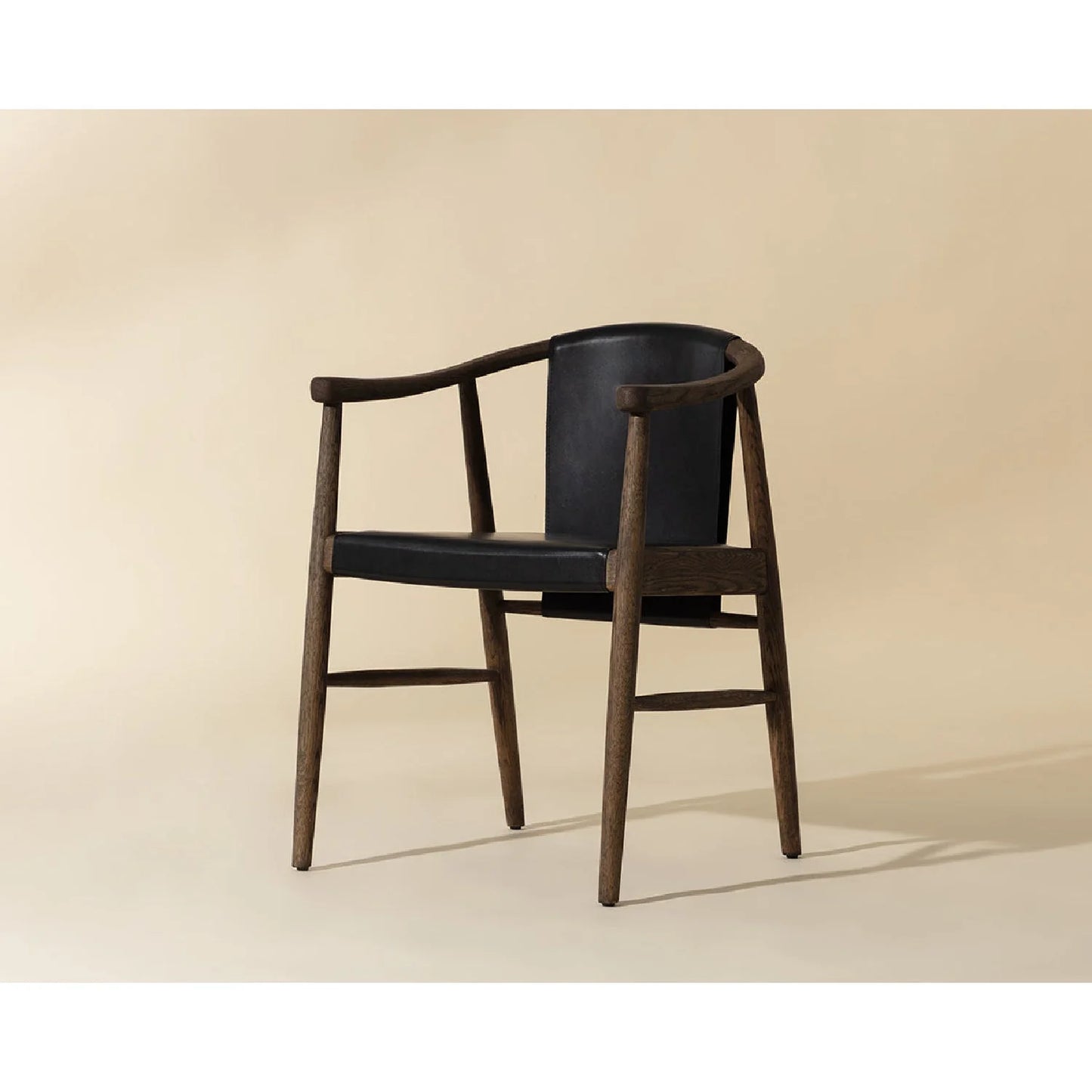 Luxury Upholstered Leather Modern Dining Armchair European Style for Villa