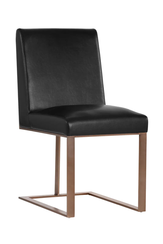 Luxury Upholstered Leather Modern Dining Chair European Style for Villa
