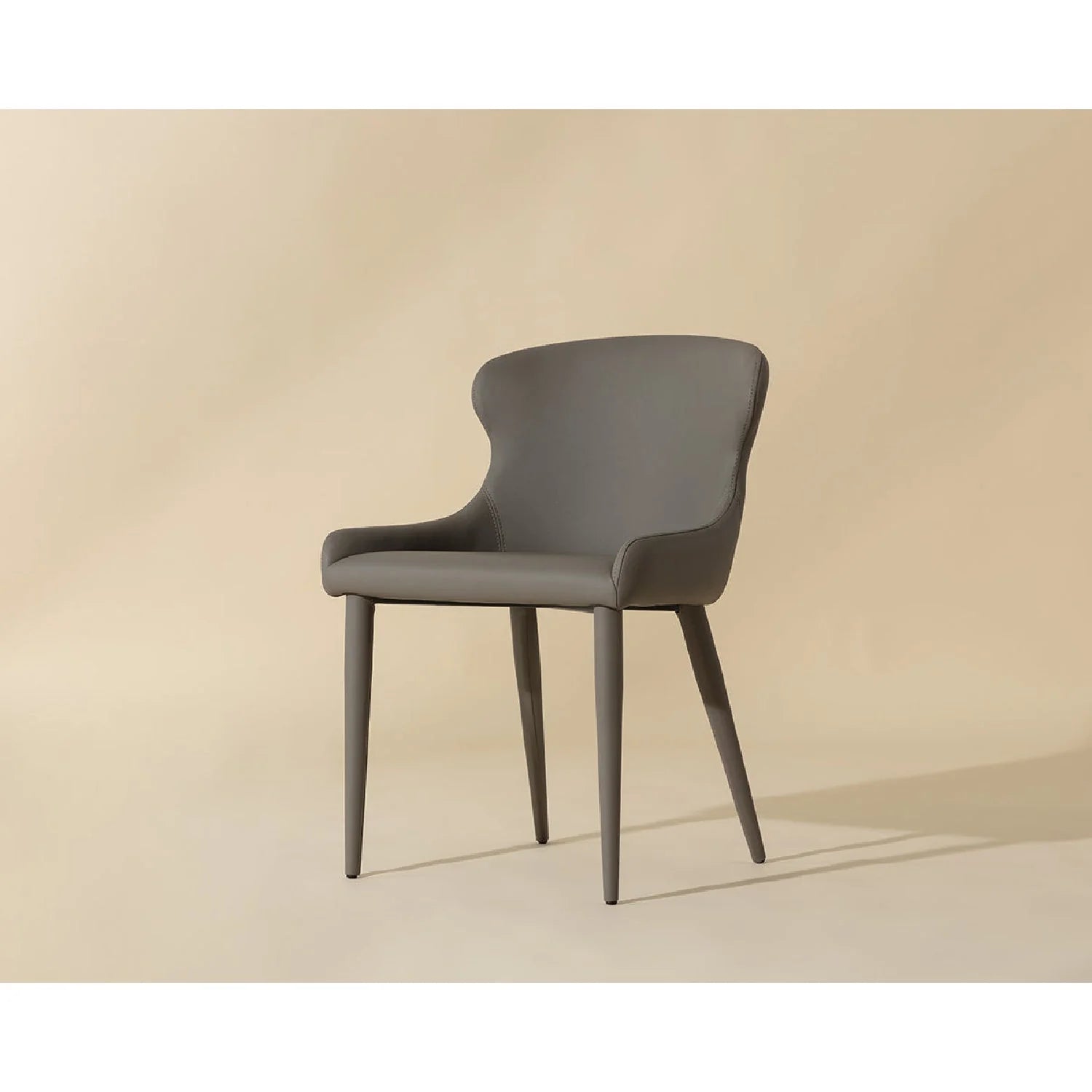 Luxury Upholstered Leather Modern Dining Chair European Style for Villa