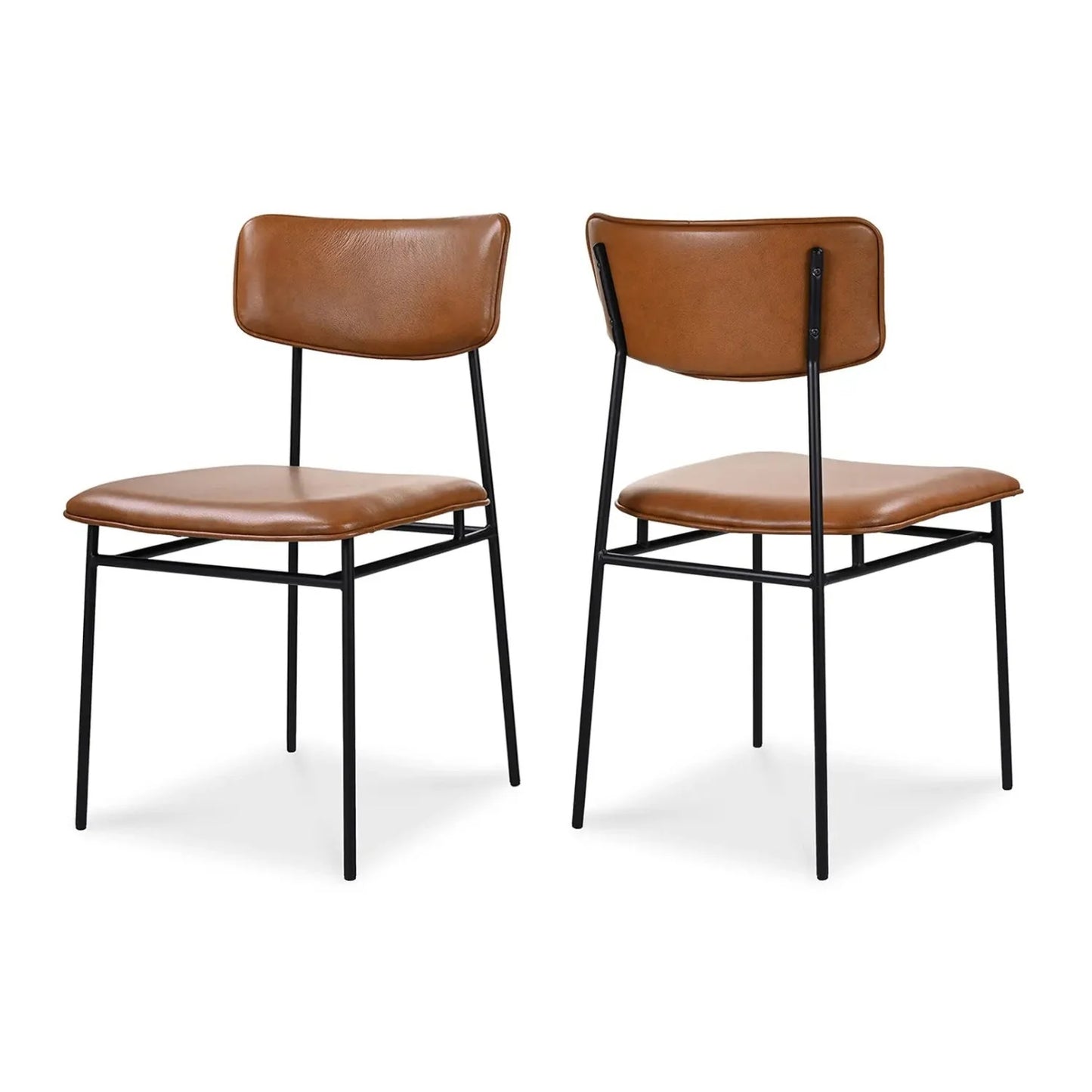 Luxury Upholstered Leather Modern Dining Chair European Style for Villa