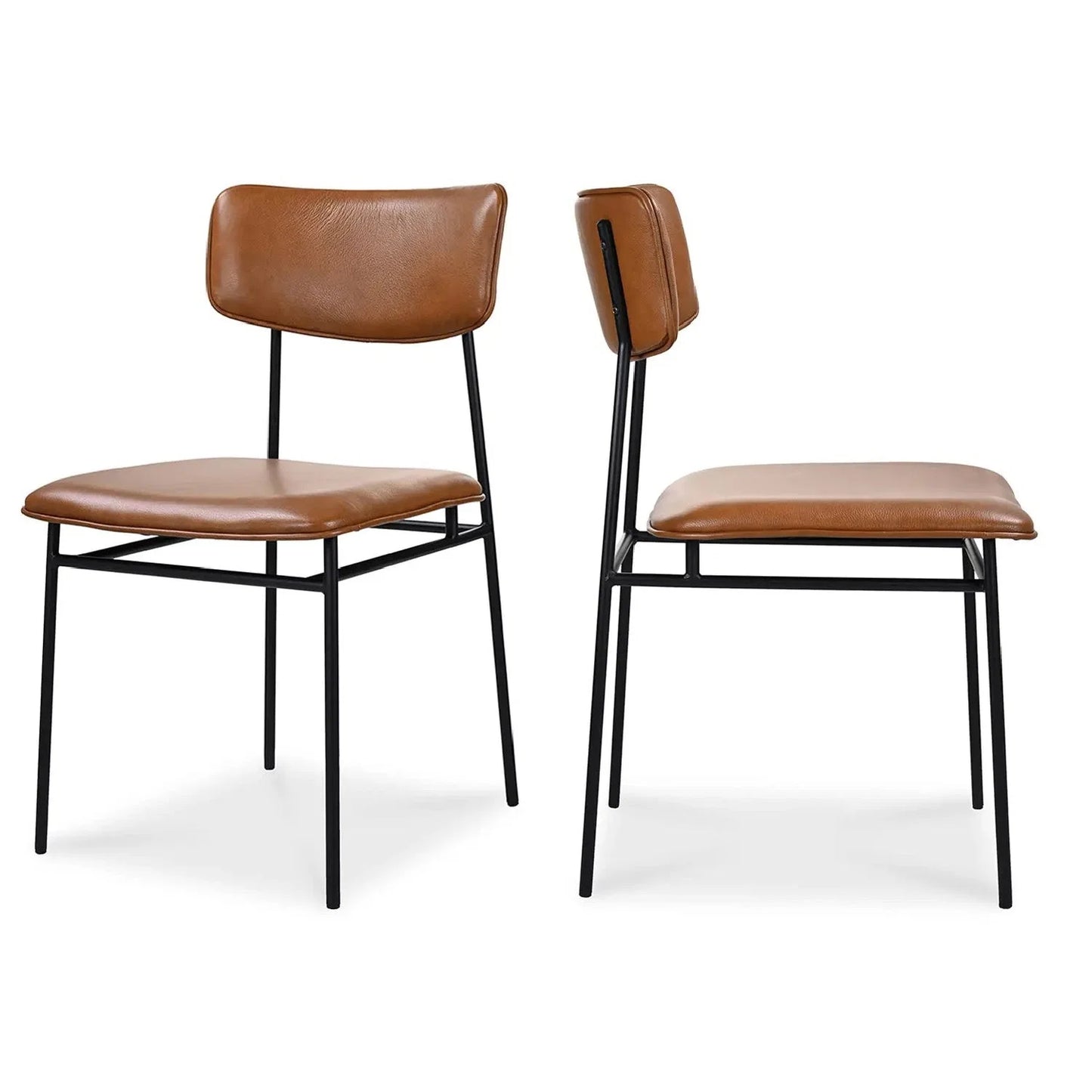 Luxury Upholstered Leather Modern Dining Chair European Style for Villa