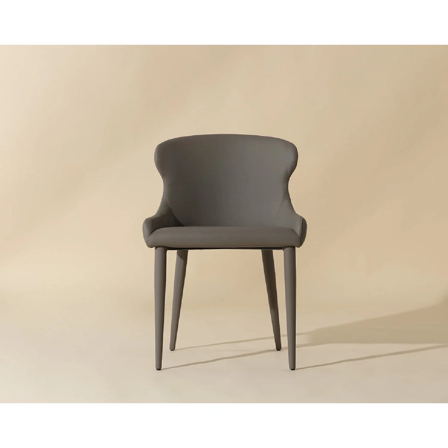 Luxury Upholstered Leather Modern Dining Chair European Style for Villa